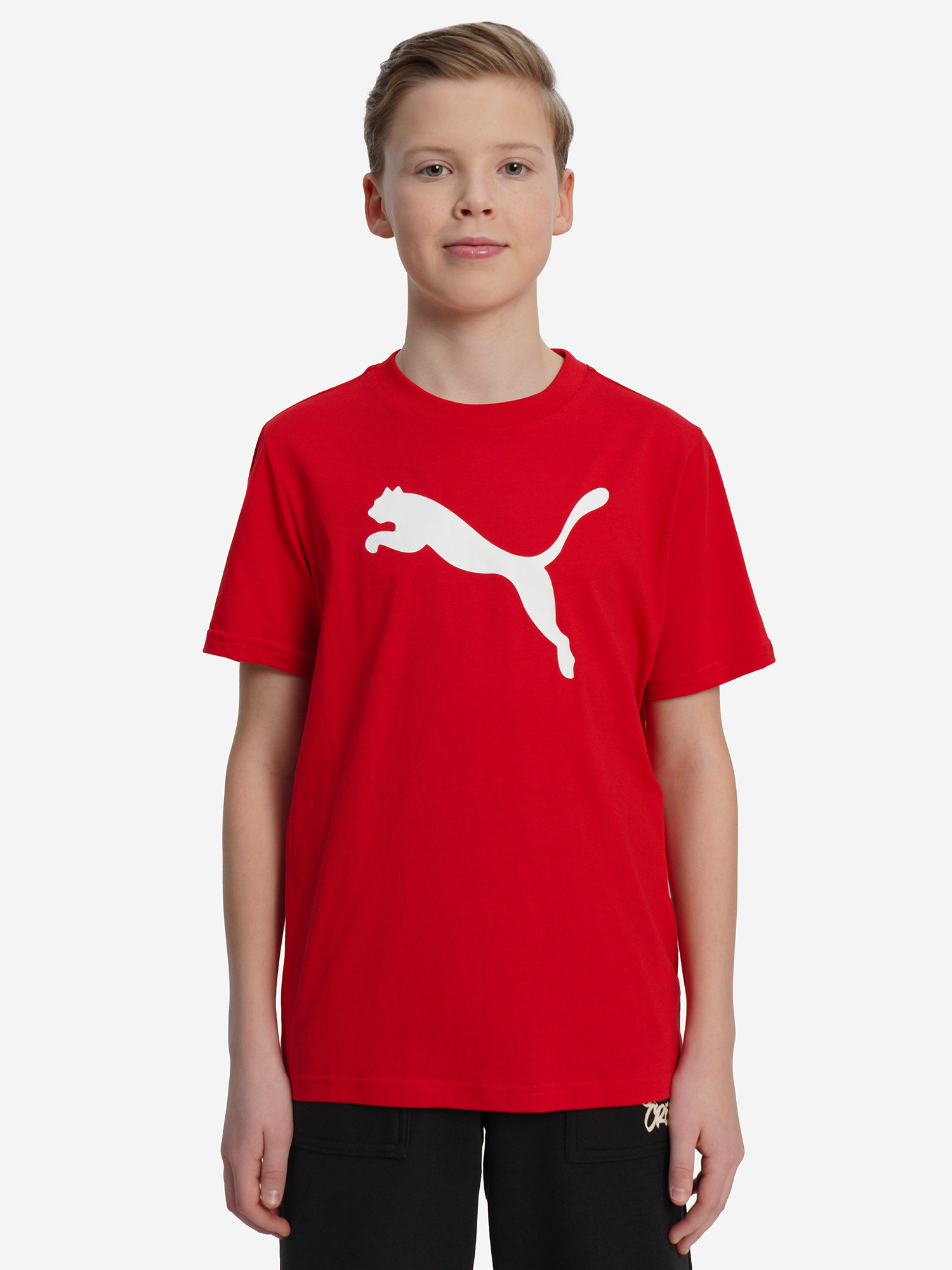 Футболка для мальчиков PUMA Ess Cat Logo, Красный 2