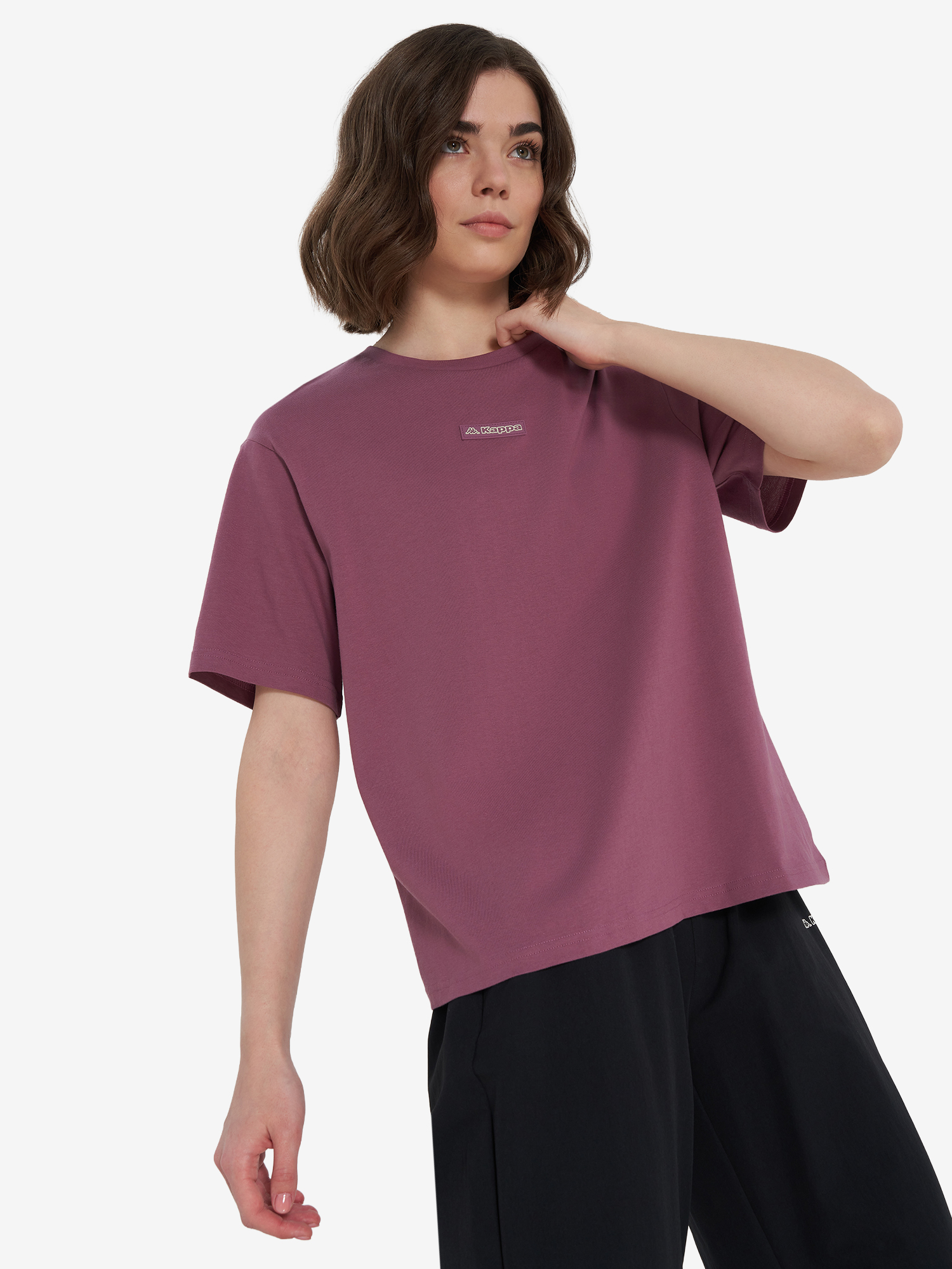Футболка оверсайз Kappa, фиолетовый, арт. 141455kap-x3