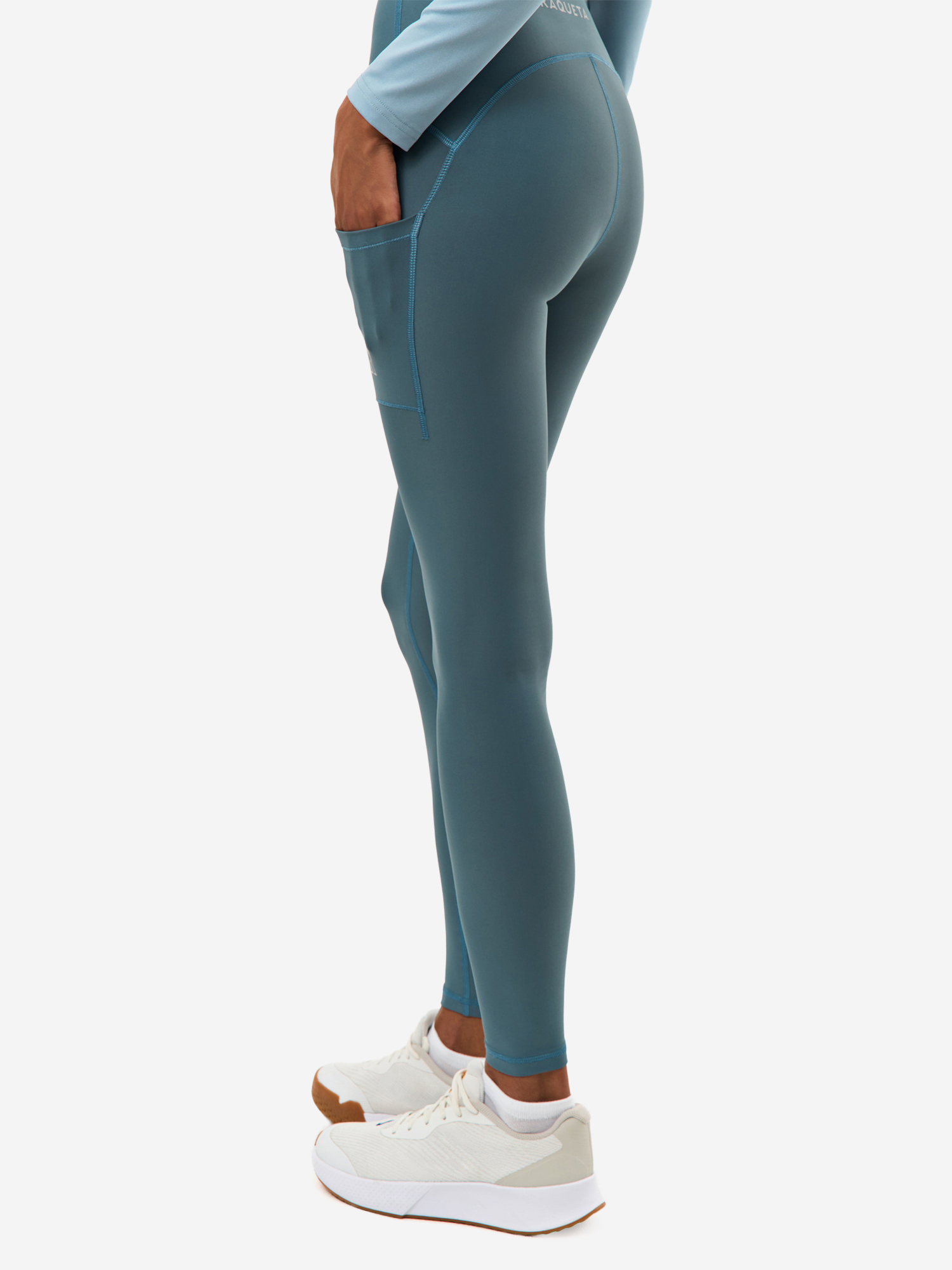 Изображение товара Легинсы женские RAQUETA SPORT с карманами Bestie, Blue-grey, Голубой