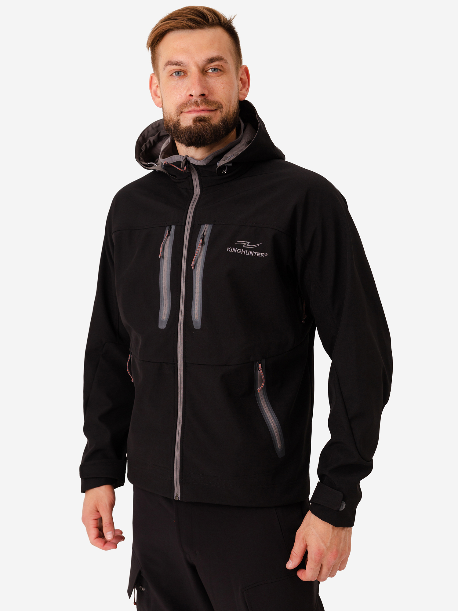 Изображение товара Куртка мужская King Hunter WIND демисезонная черного цвета