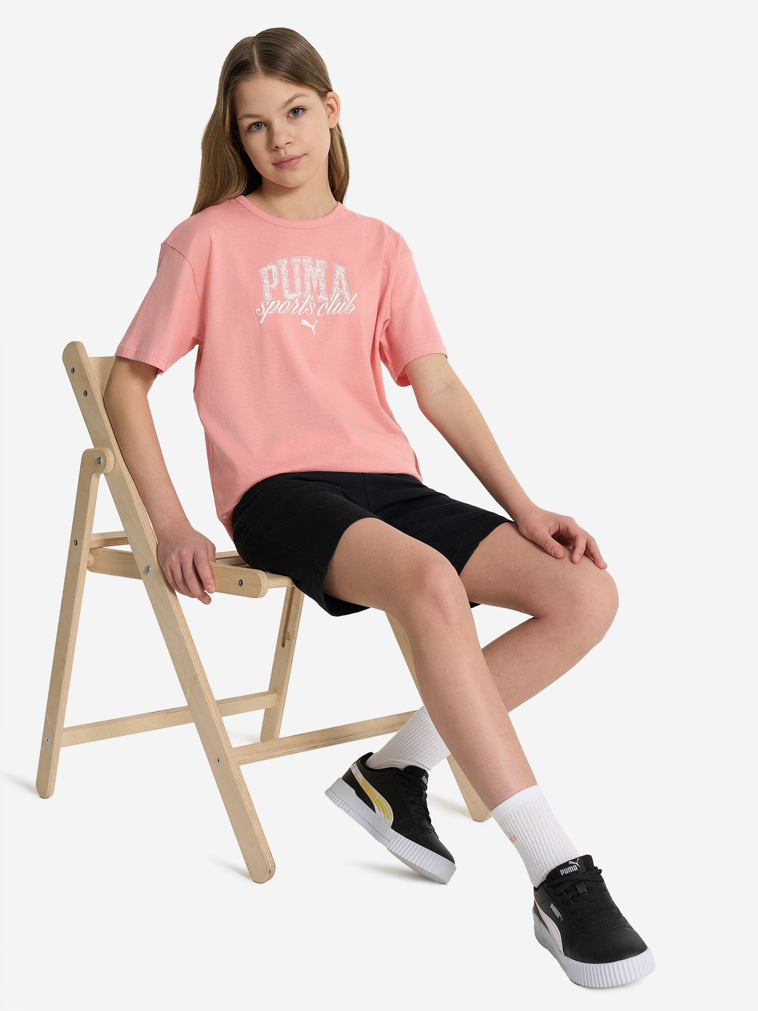 Футболка для девочек PUMA Classic, Розовый 4