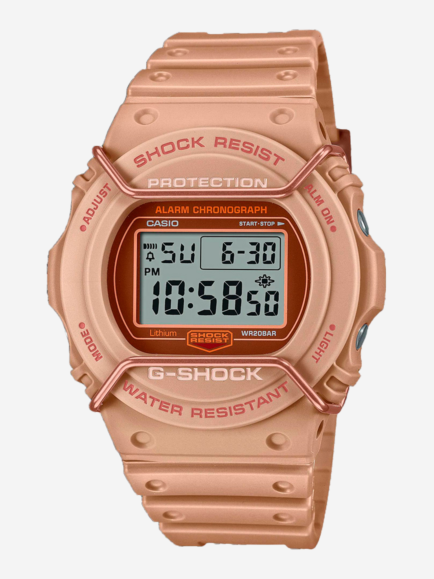 

Спортивные часы CASIO DW-5700PT-5E, Розовый