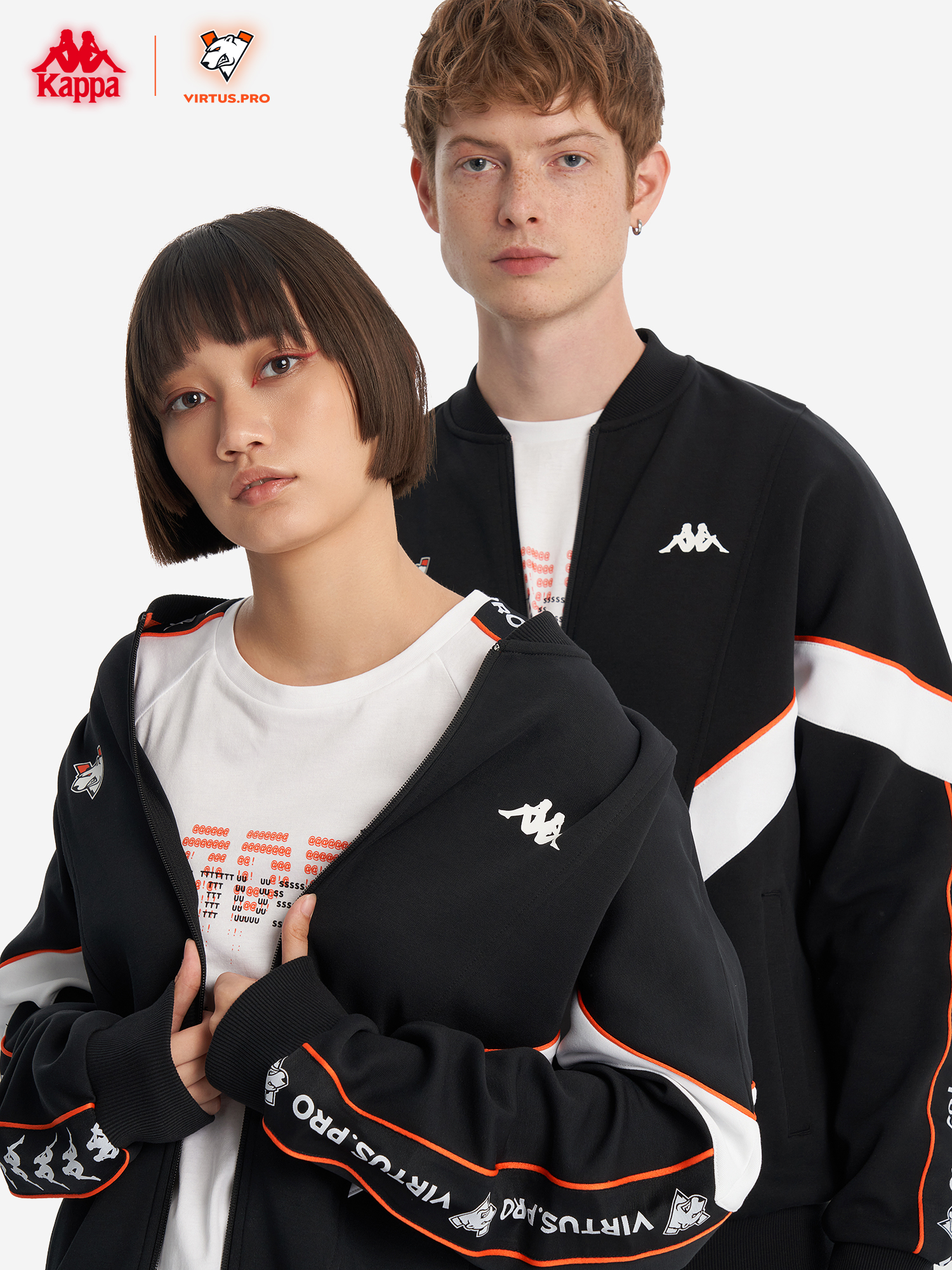 

Тректоп Kappa x Virtus.pro, Черный