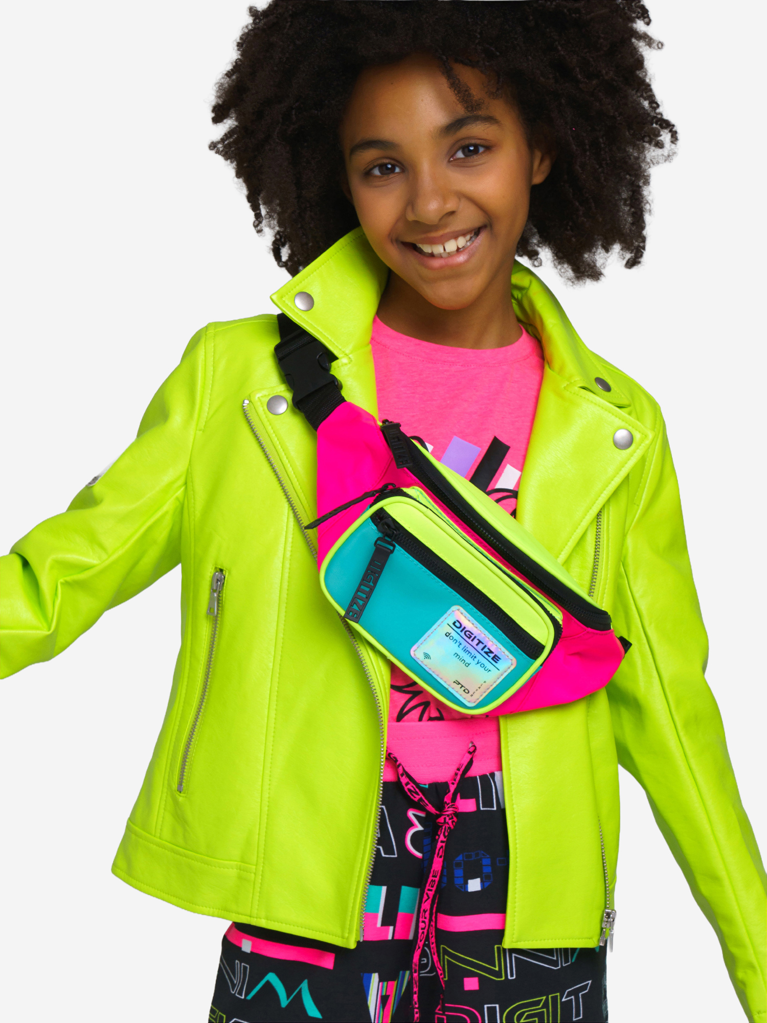 Изображение товара PlayToday Сумка поясная для девочек, 27x13x9 см, дамперявка