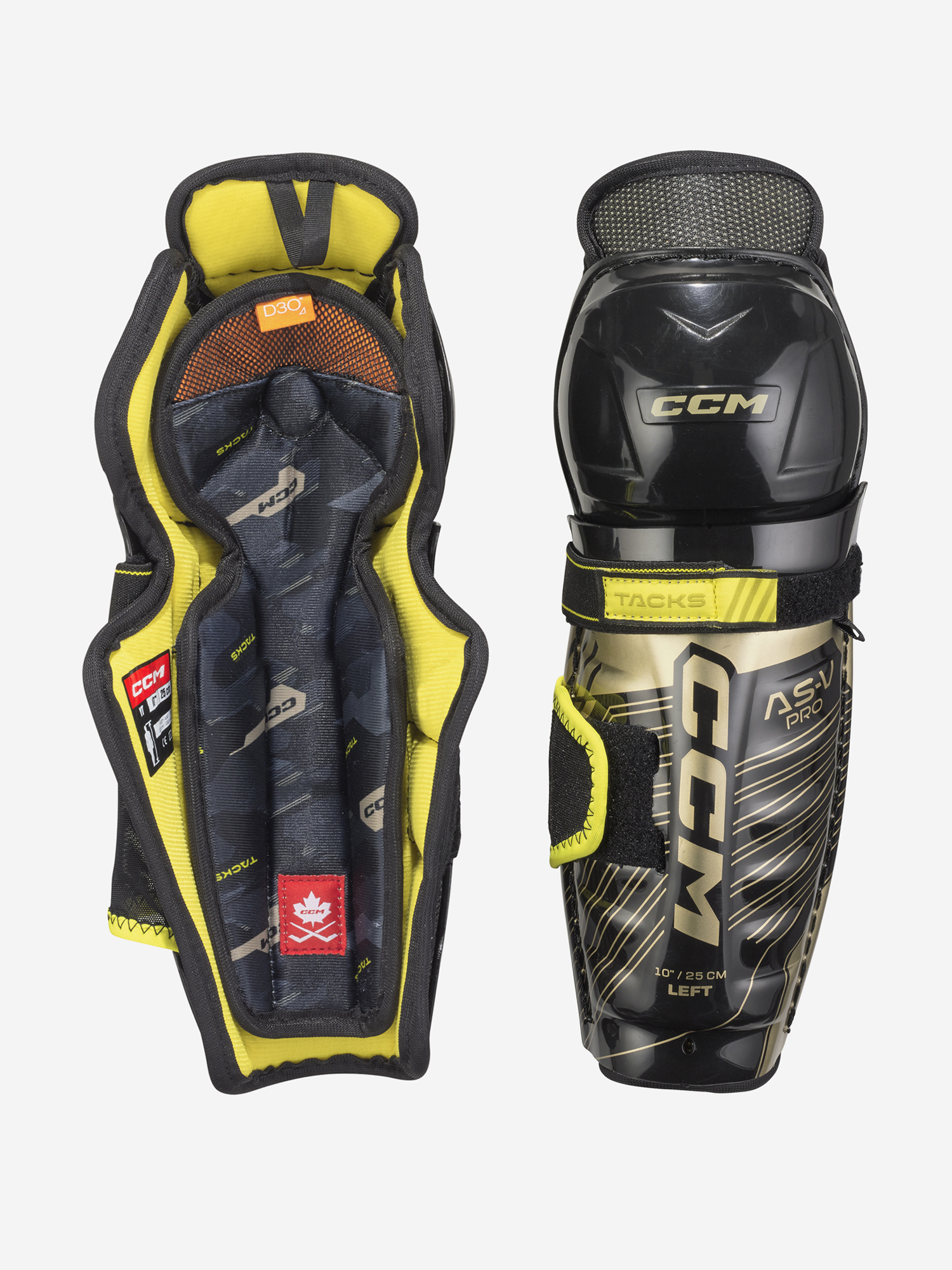 

Щитки хоккейные детские CCM AS-V Pro YTH, Черный
