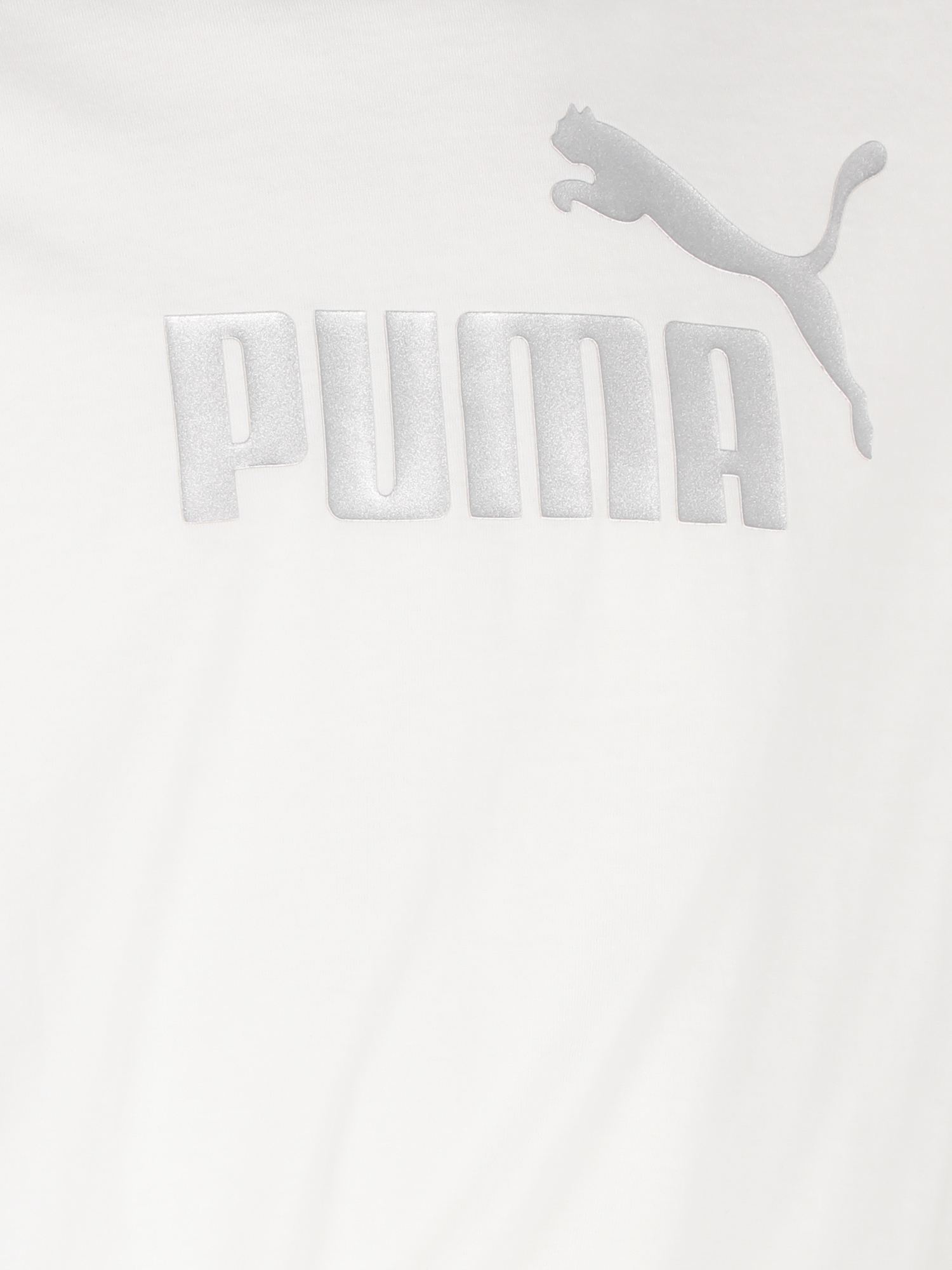 Футболка для девочек PUMA Ess+ Logo, Белый 846956P0P-02, размер 117-128 - фото 6