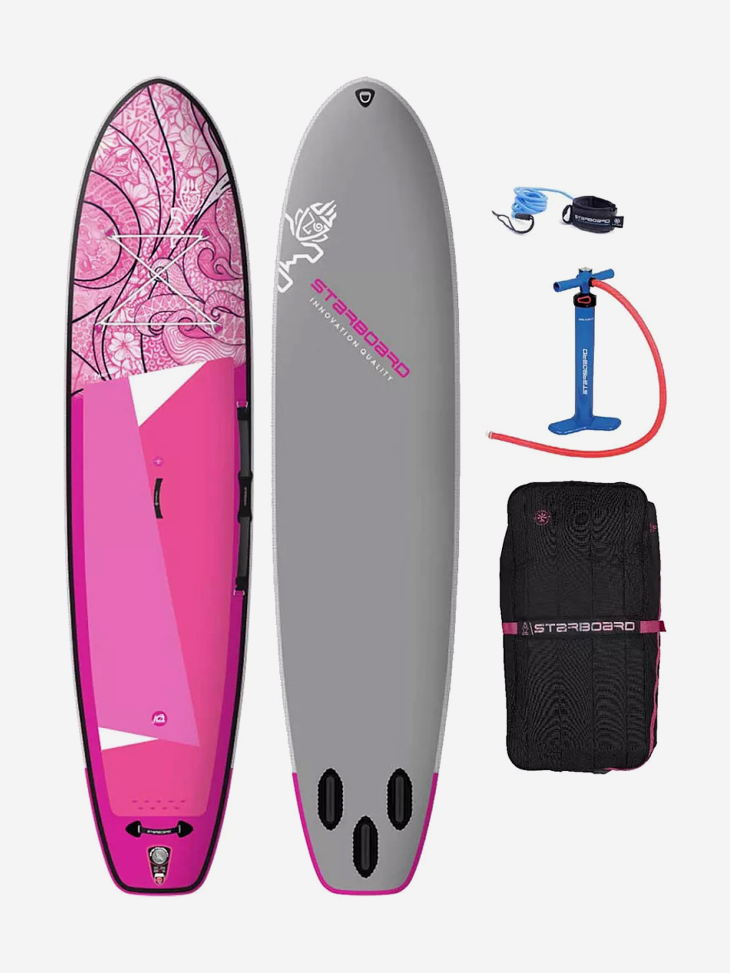 

Сапборд надувной двухслойный Starboard 11.2x31+x4.75 iGO (Tikhine) Sun Deluxe Sc, , Розовый