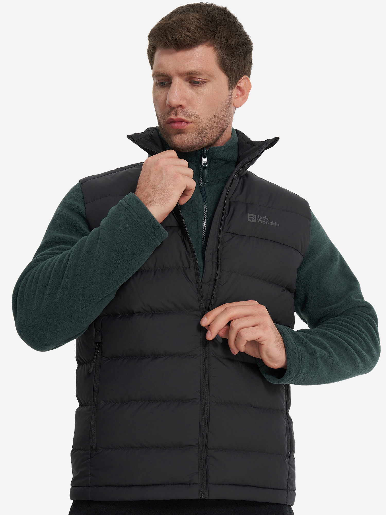 

Жилет пуховый мужской Jack Wolfskin Ather, Черный