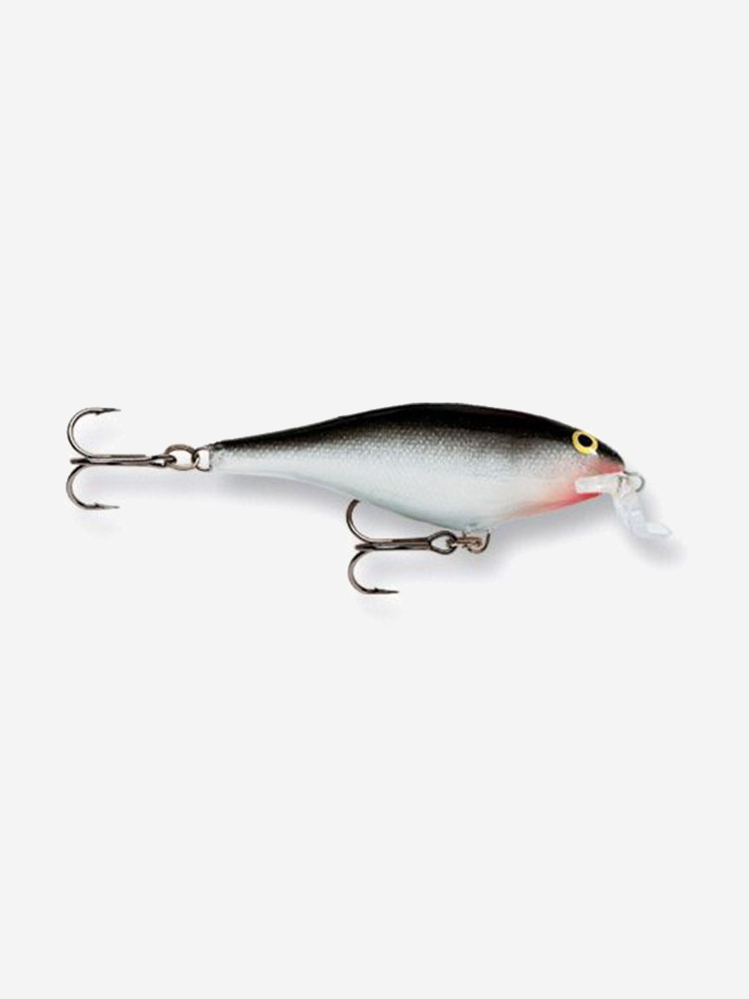 

Воблер для рыбалки RAPALA Shallow Shad Rap 05, 5см, 5гр, цвет S, плавающий, Серый