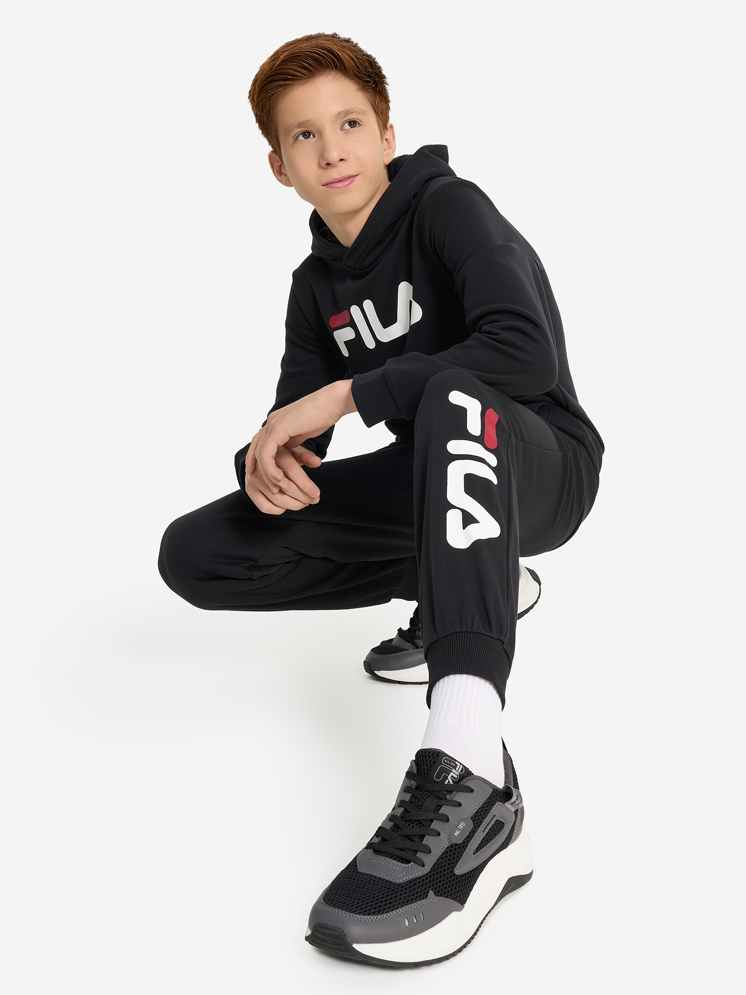 фото Брюки для мальчиков fila, черный