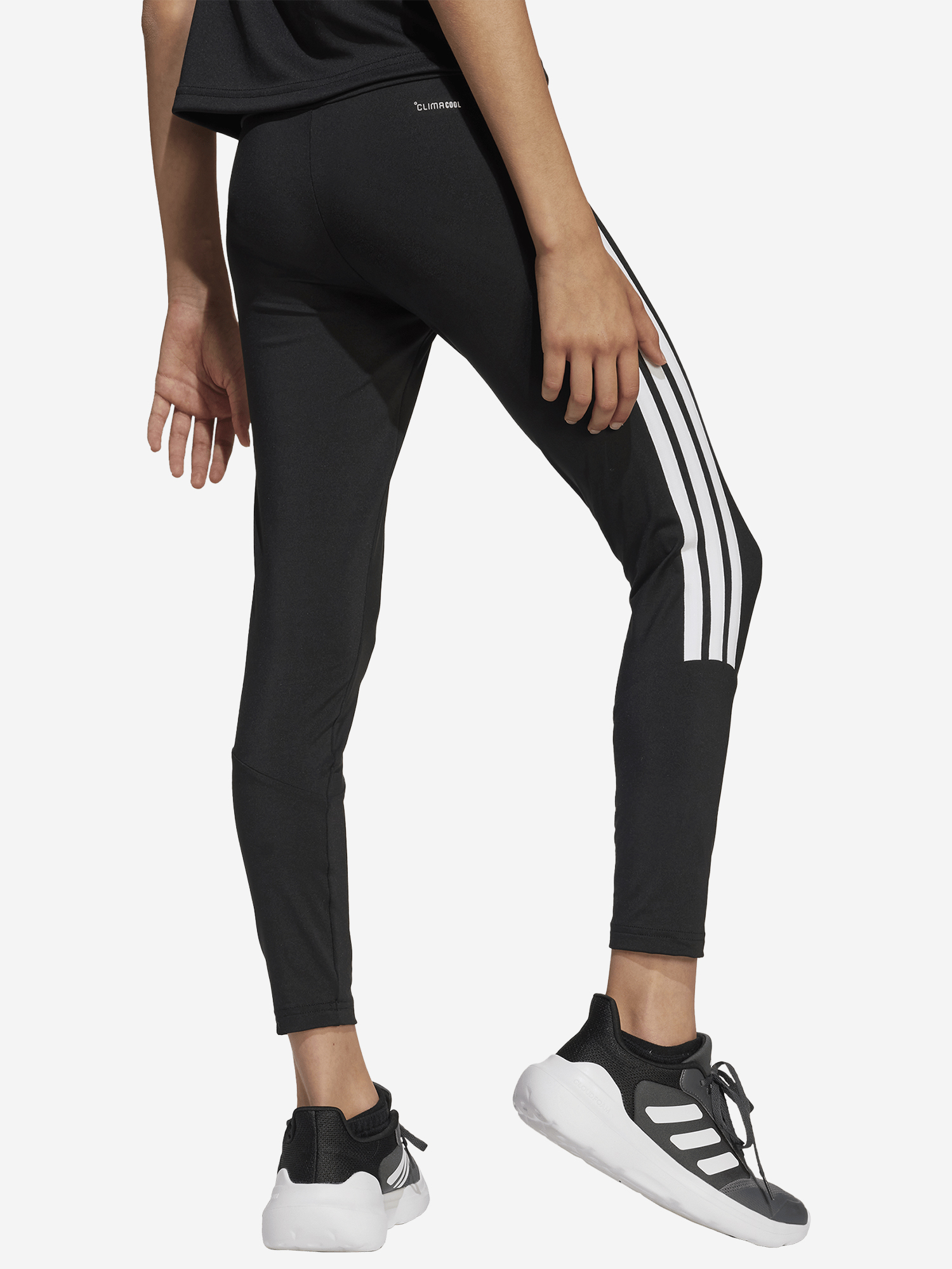 фото Легинсы для девочек adidas, черный