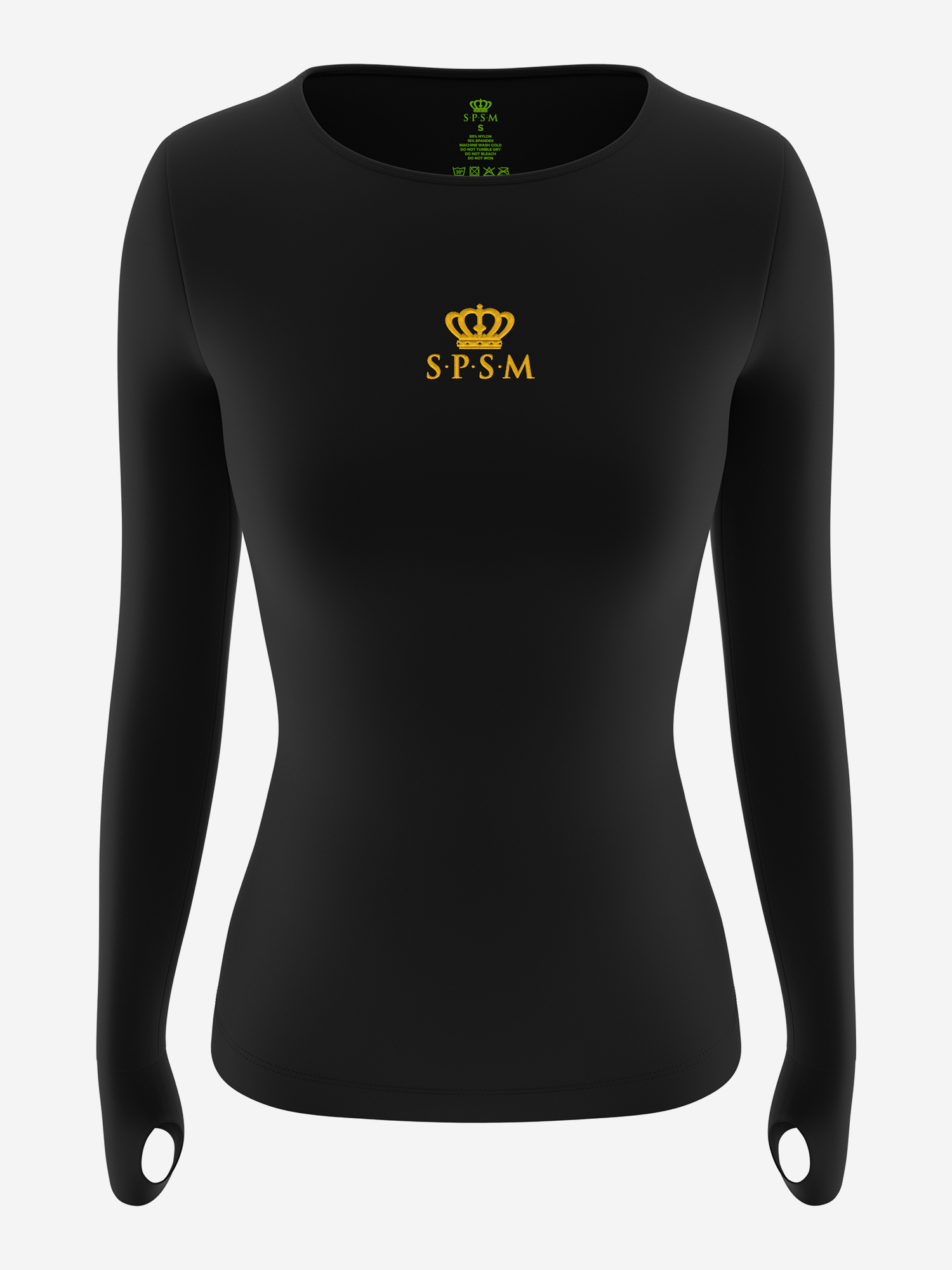 Изображение товара Длинный рукав спортивный лонгслив SPSM черный для детей и подростков