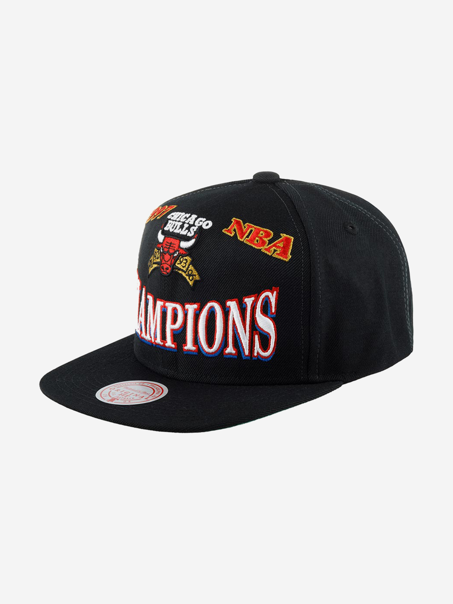 Изображение товара Бейсболка с прямым козырьком MITCHELL NESS NBA Chicago Bulls унисекс