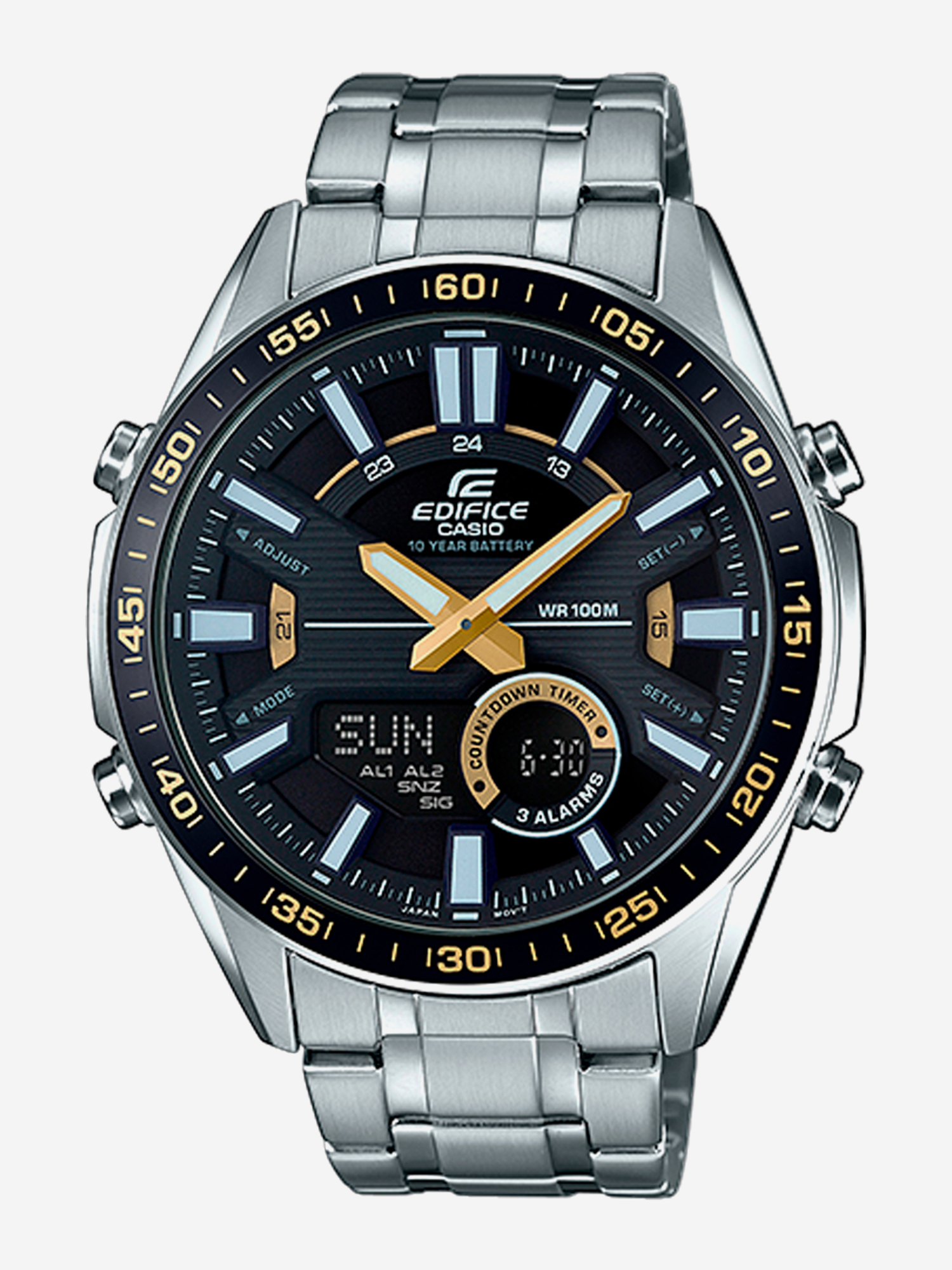 

Наручные часы Casio Edifice EFV-C100D-1B, Серебряный