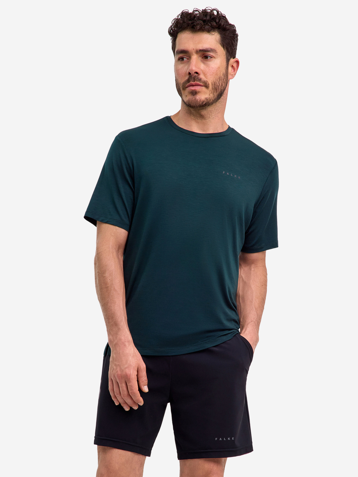 Изображение товара Мужская спортивная футболка FALKE с логотипом из синтетики Турция
