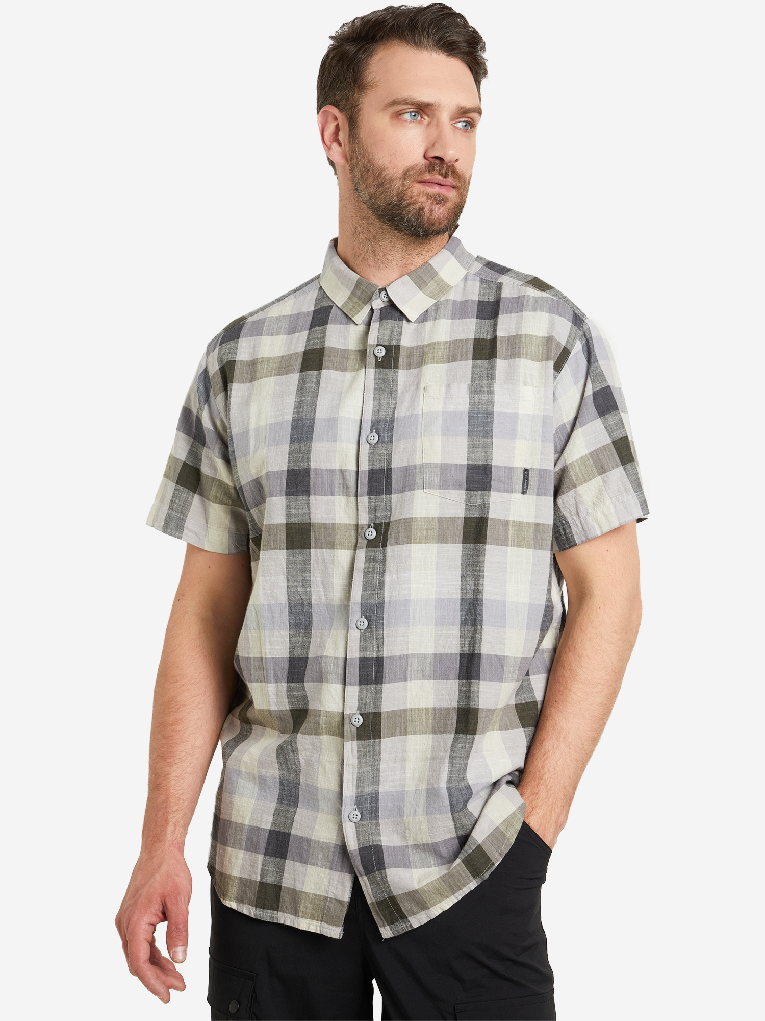 

Рубашка с коротким рукавом мужская Columbia Under Exposure YD Short Sleeve Shirt, Серый