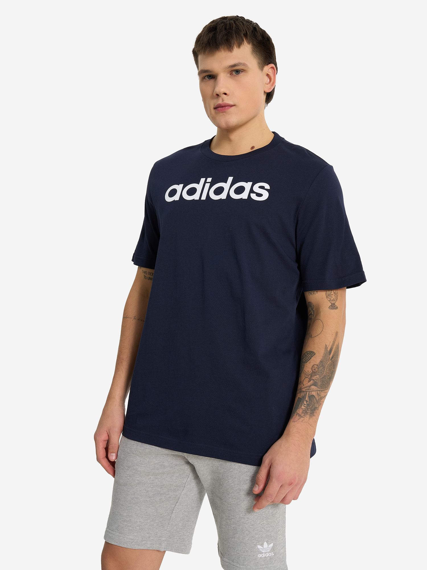 фото Футболка мужская adidas lin, синий