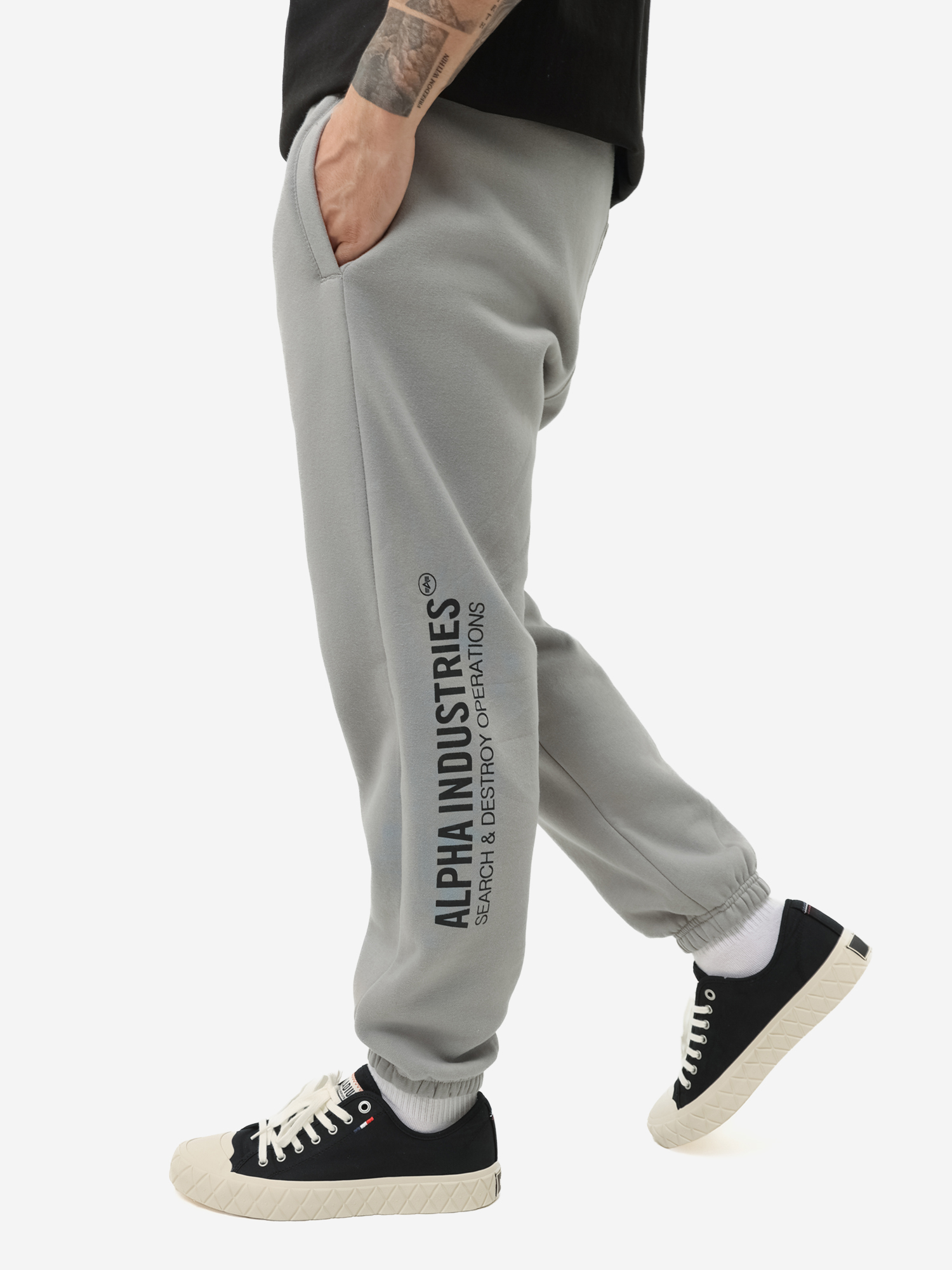 Изображение товара Мужские спортивные брюки UNFRM Sweatpants Alpha Industries серые металлик