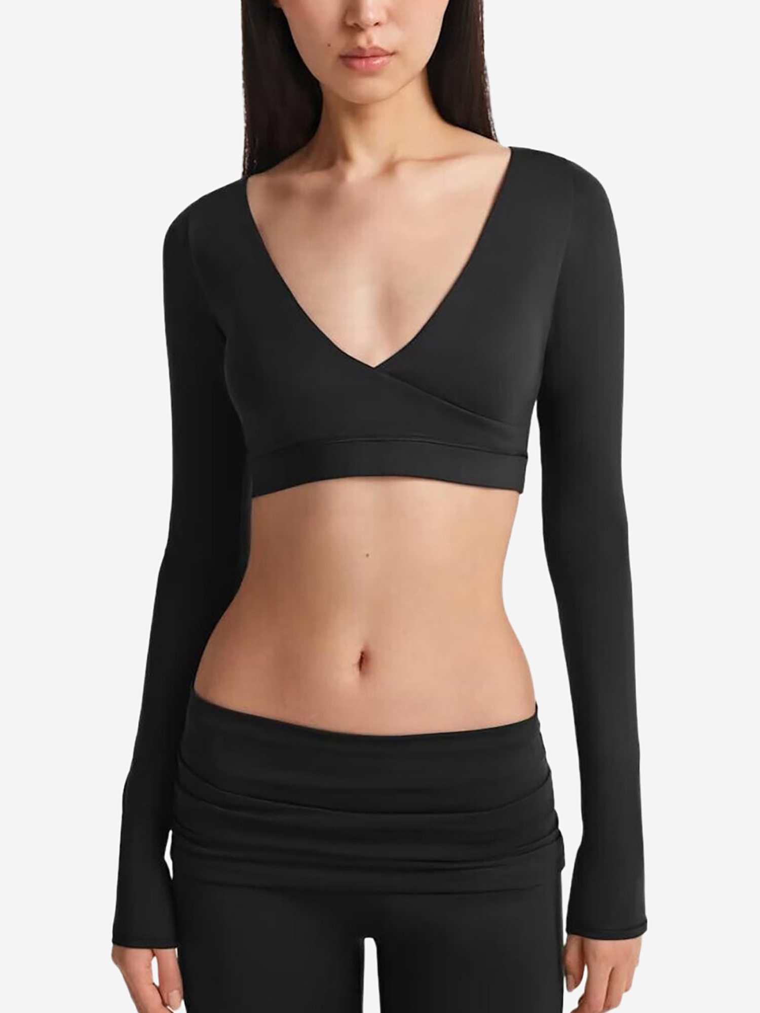 Изображение товара Nike SKIMS Matte женский топ - спортивный стиль, без принта, 83% нейлон, 17% эластан