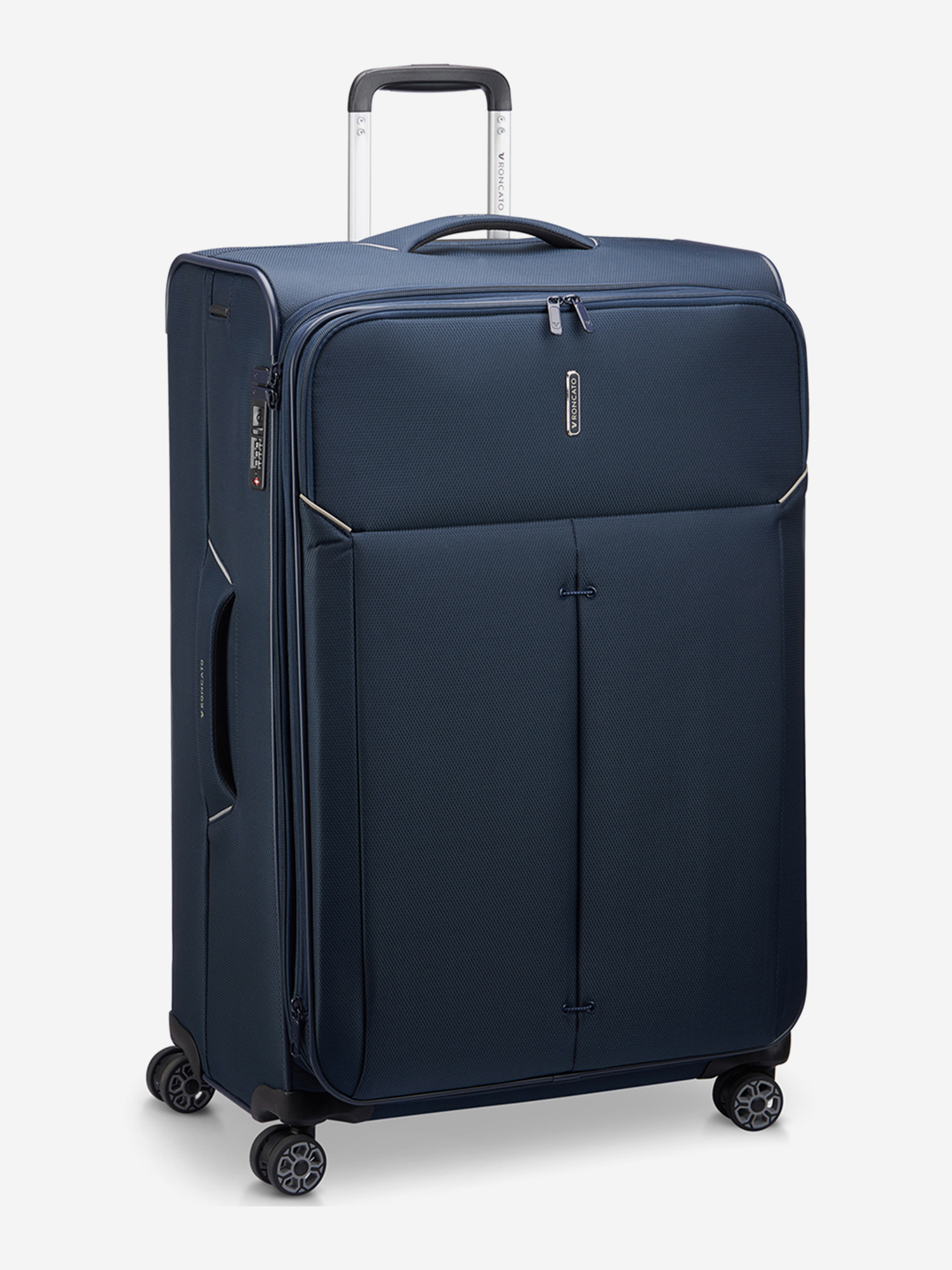 Изображение товара Чемодан Roncato Ironik 2.0 синего цвета, объем 99 л, гарантия 3 года