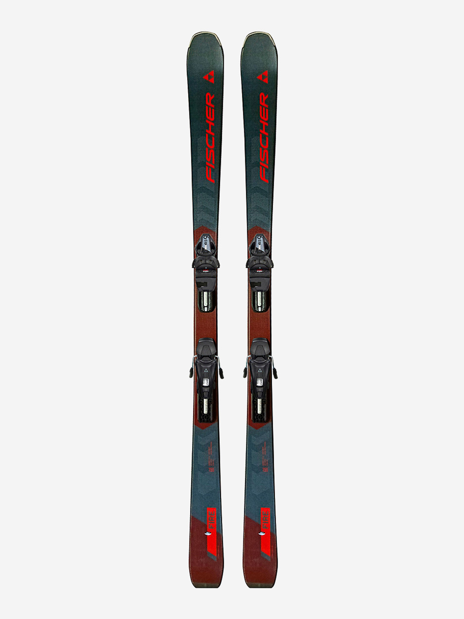 

Горные лыжи с креплениями Fischer RC Fire SLR PRO + RS 9 SLR 23/24, Красный