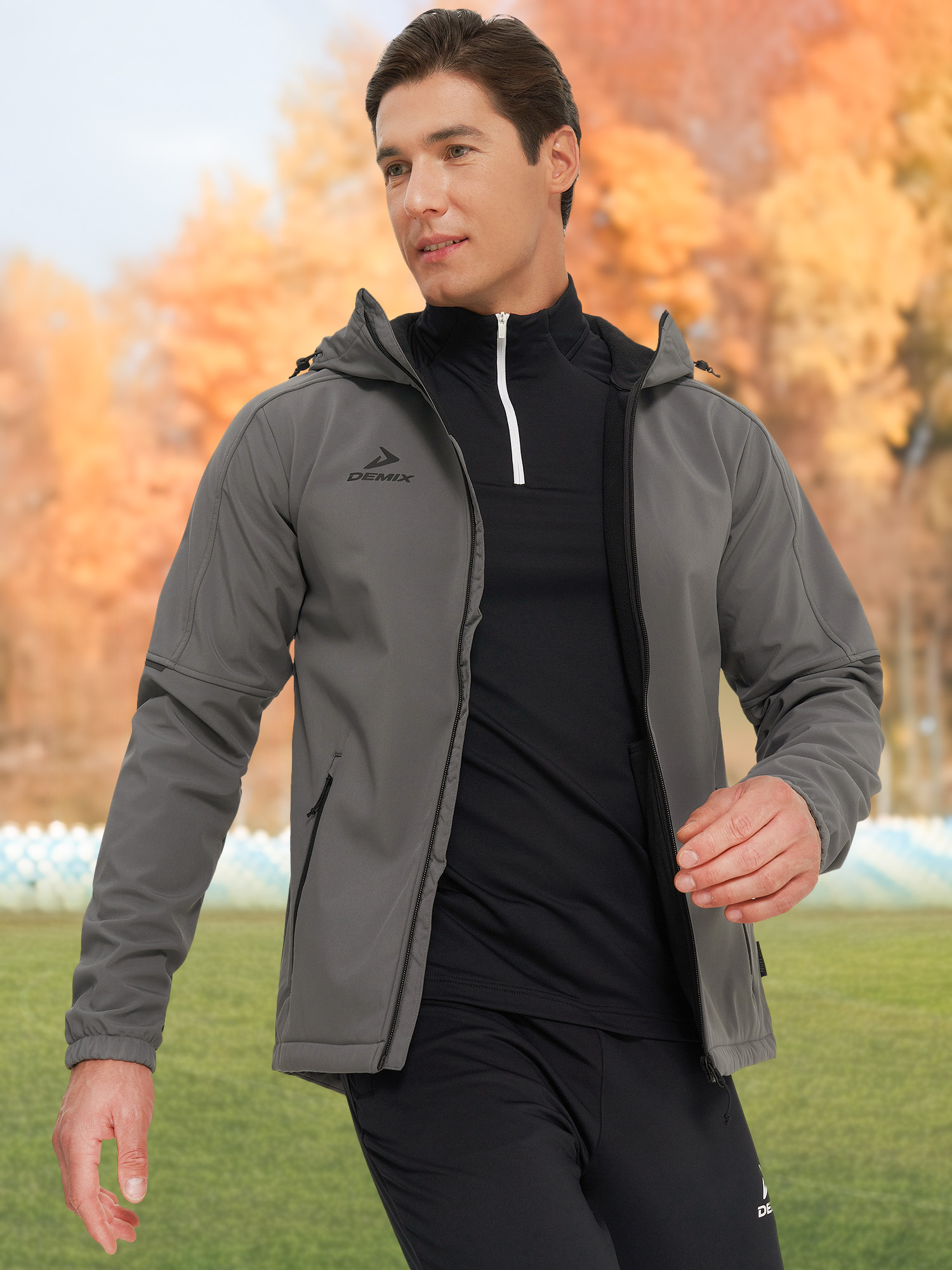 

Легкая куртка мужская Demix, Серый