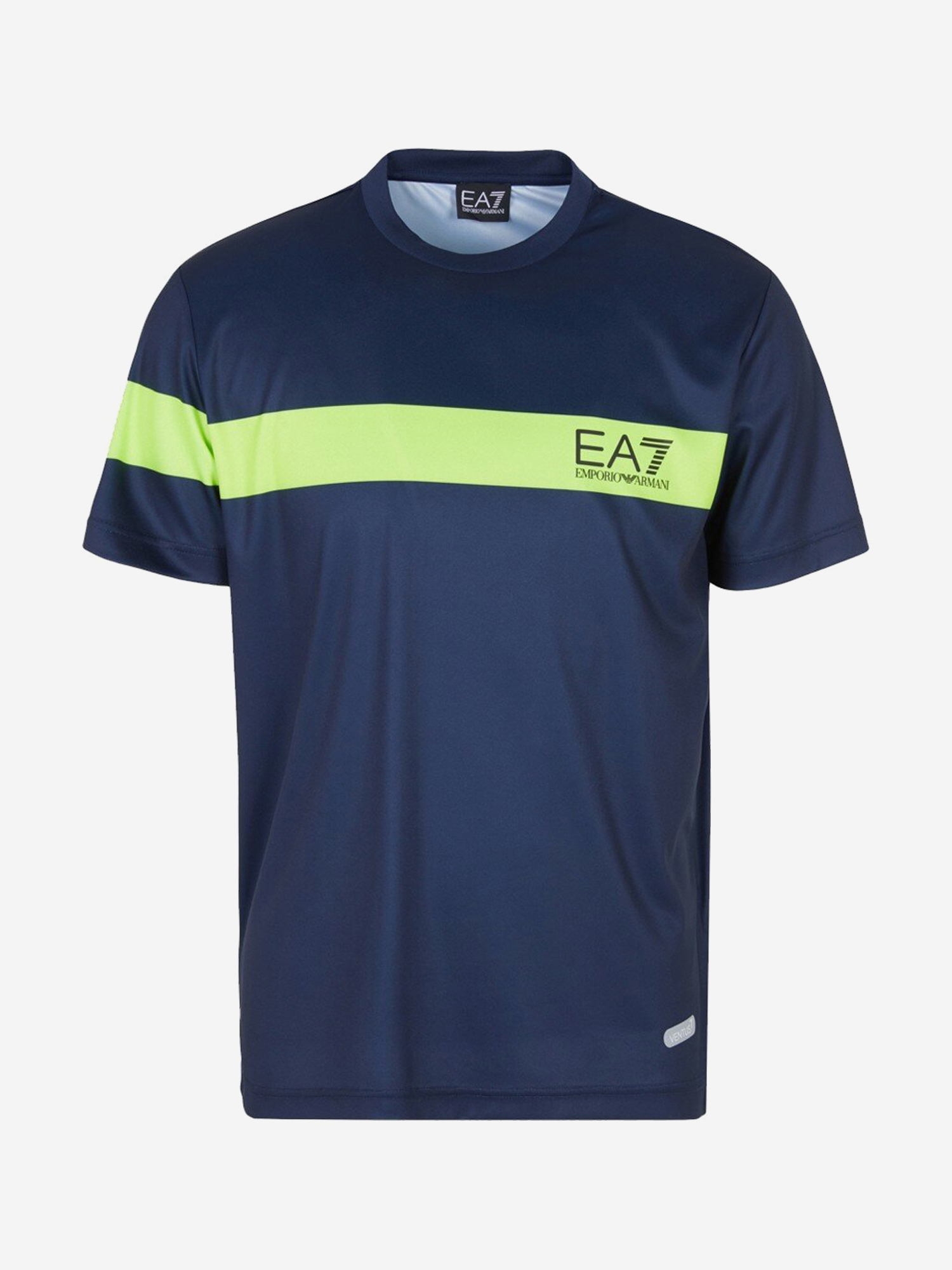 Футболка мужcкая EA7 T-Shirt, Синий шнурки для обуви пара плоские со светоотражающей полосой 10 мм 70 см темно синий
