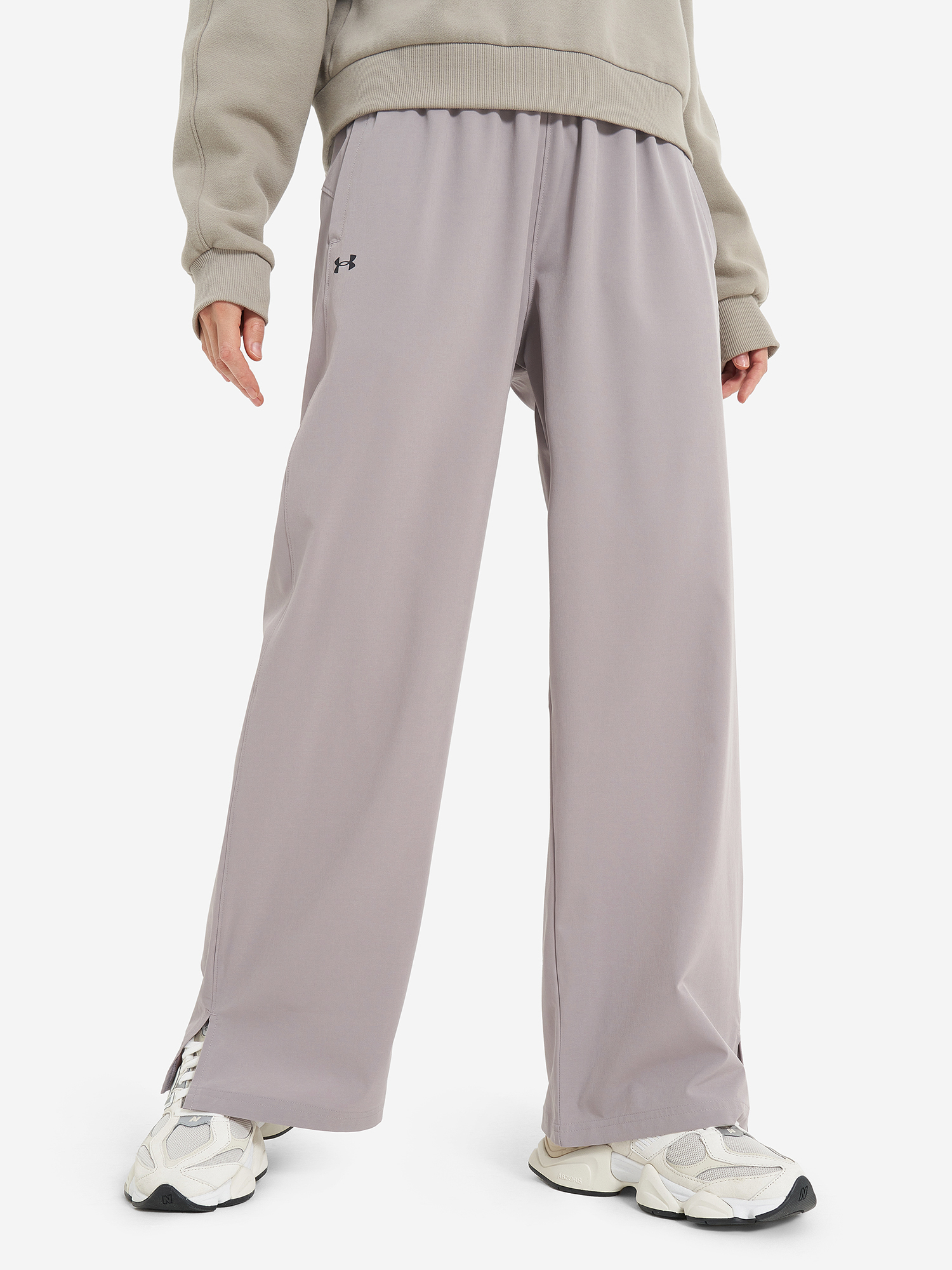 Брюки женские Under Armour Rival Wide Leg, Серый