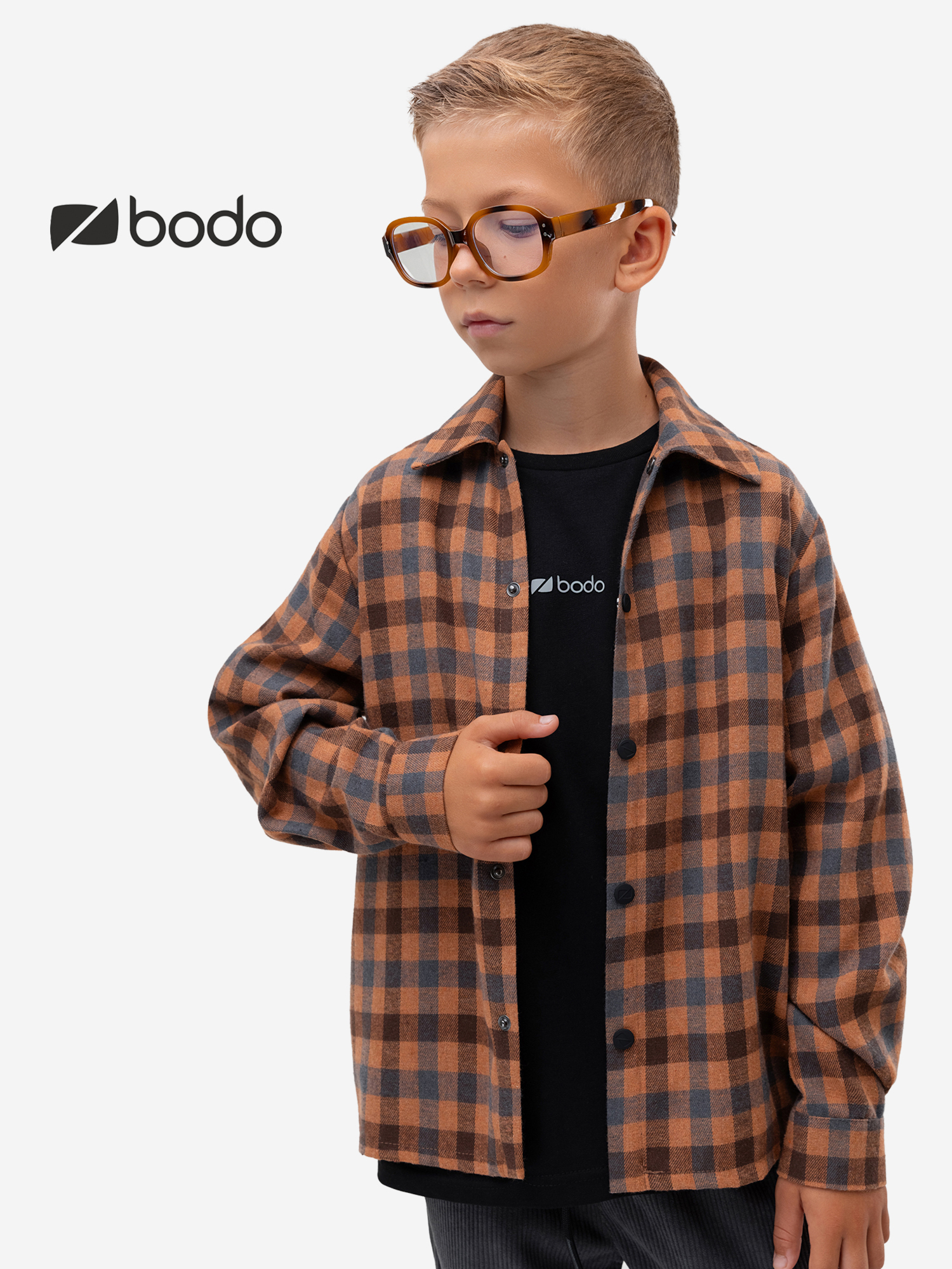 Изображение товара Рубашка bodo, Коричневый/карамель