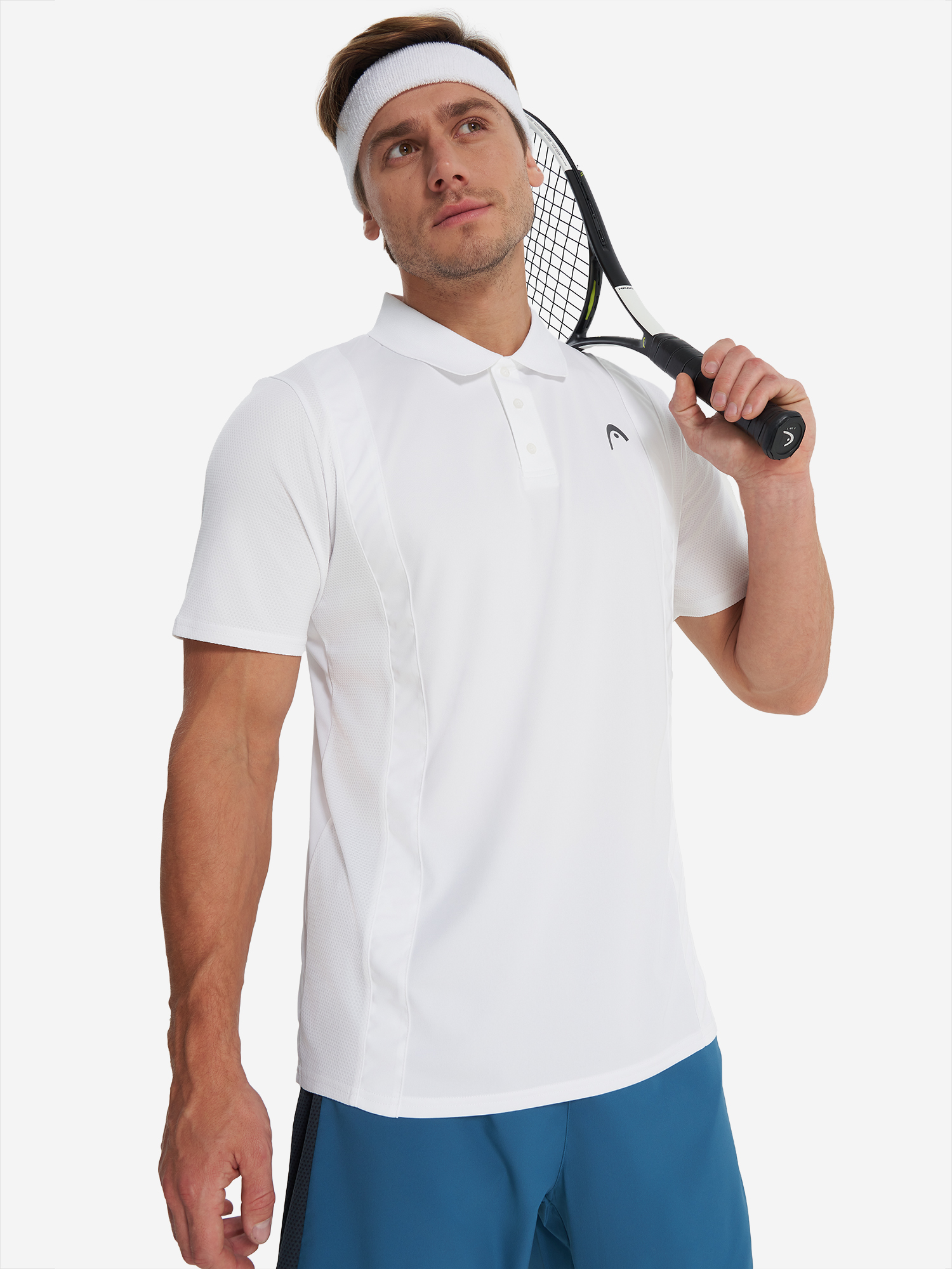 

Поло мужское Head Club 25 Tech, Белый