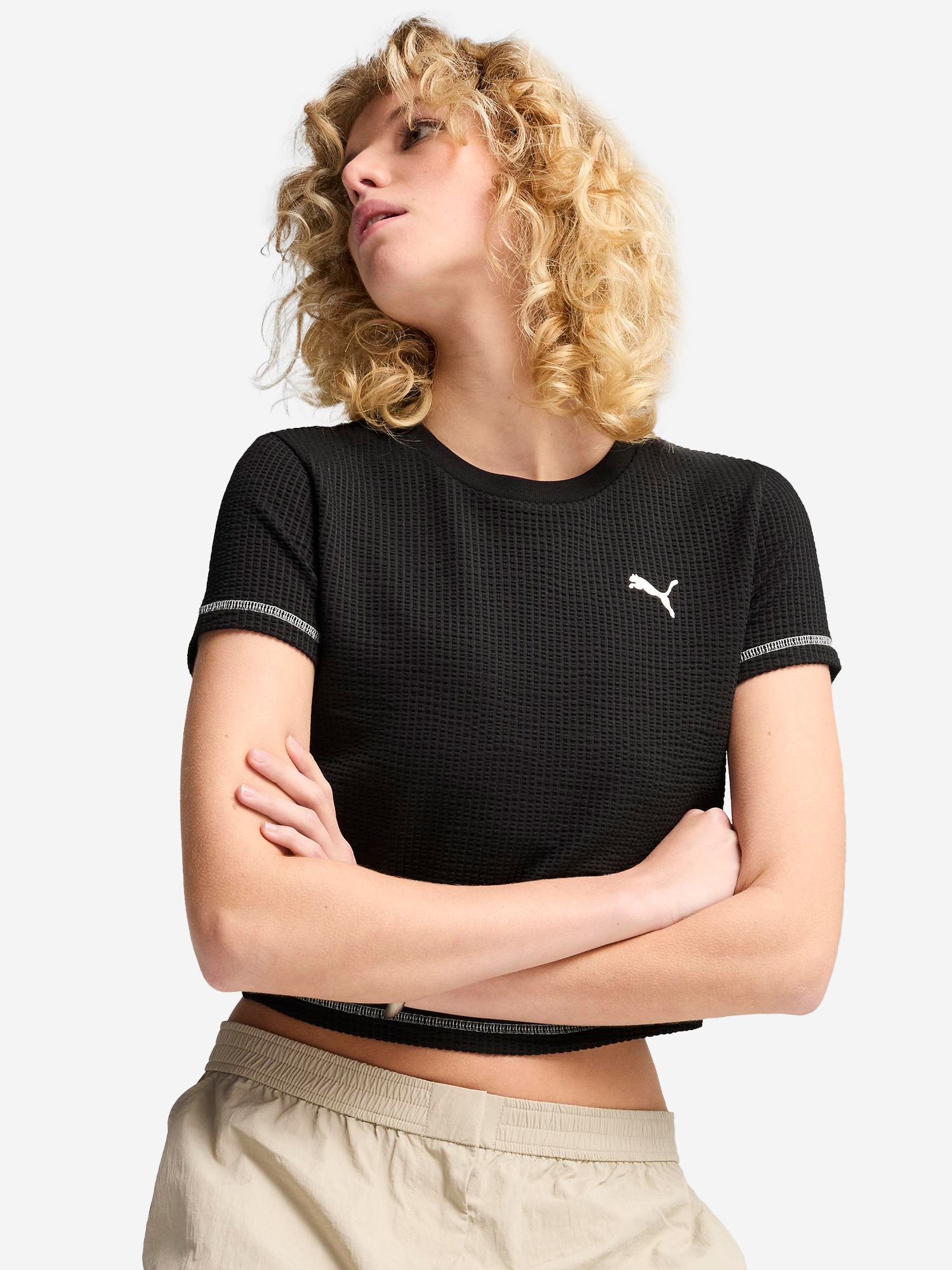 

Футболка женская PUMA Dare To Textured, Черный