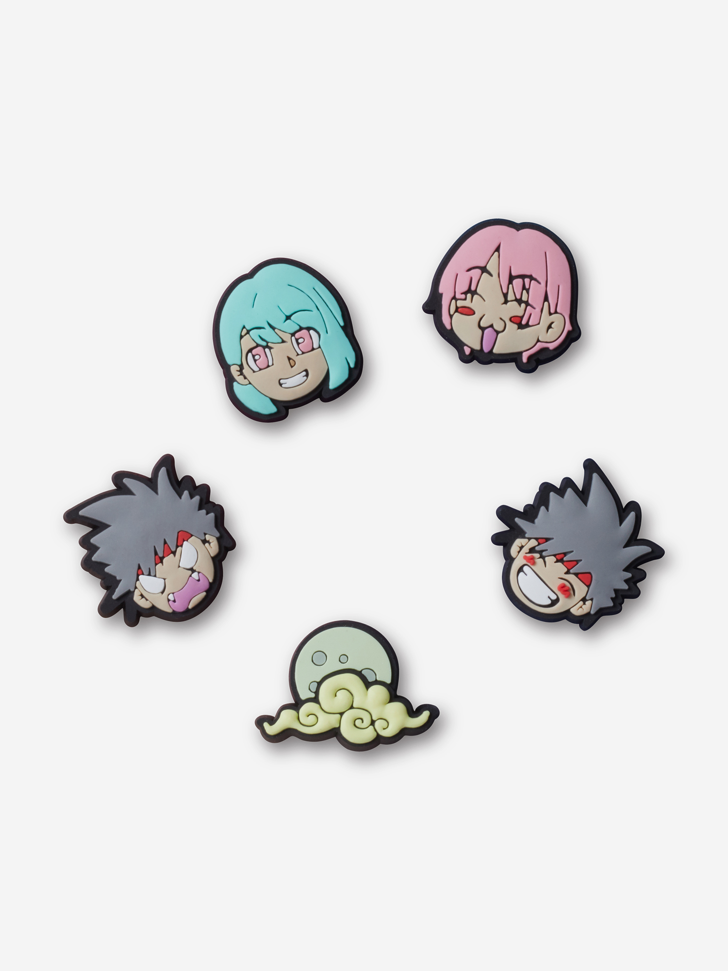 Изображение товара Детское украшение для обуви Crocs Anime Cartoons, 5 шт, качественный аксессуар для малышей