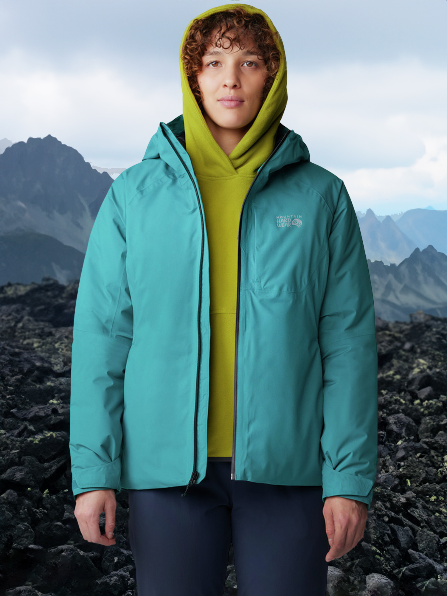 

Куртка утепленная женская Mountain Hardwear Stretch Ozonic, Голубой