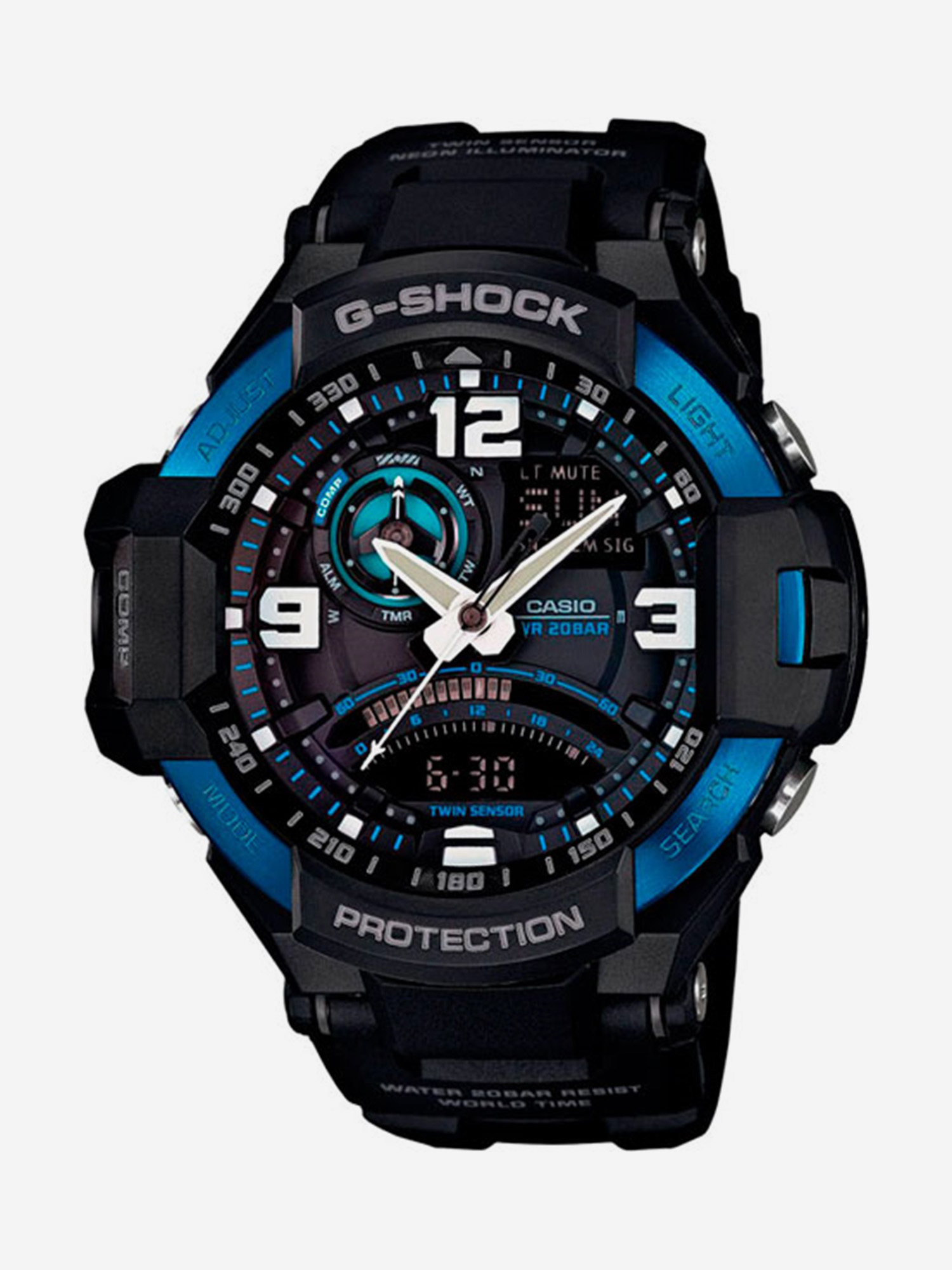 

Спортивные часы Casio GA-1000-2B, Черный
