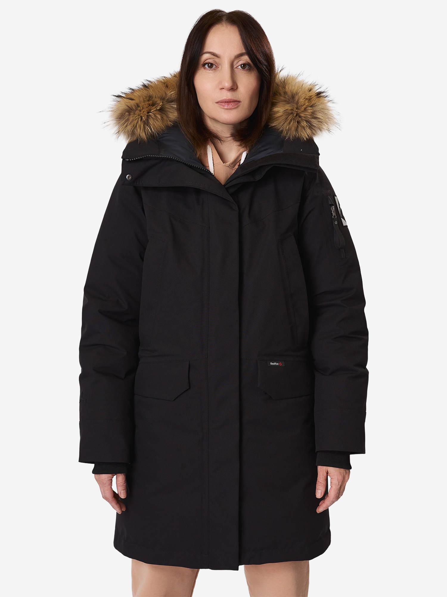 Изображение товара Red Fox Kodiak IV DF — женское пуховое полупальто, черное, -40°C