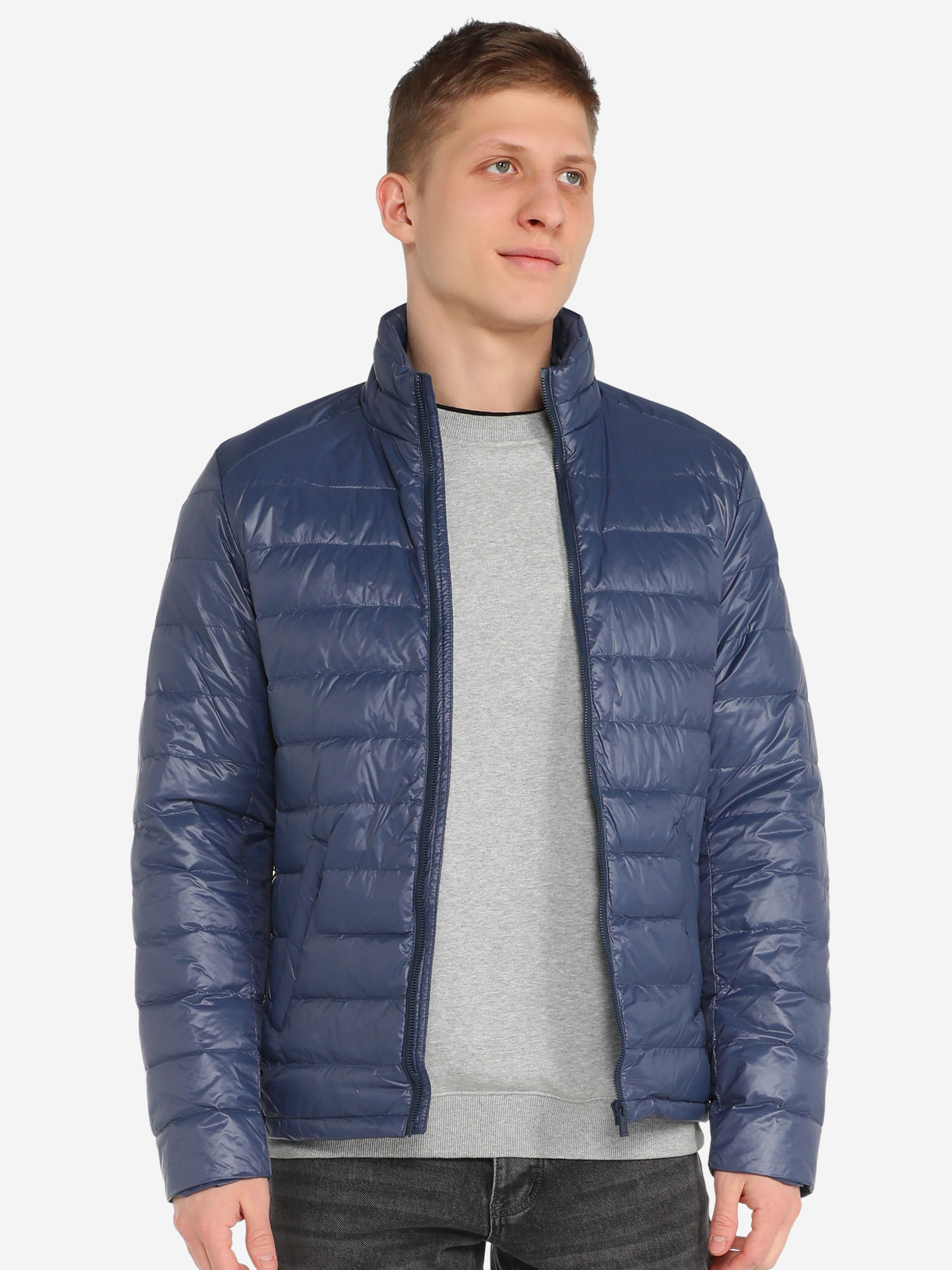 Мужская куртка пуховик MAISON DAVID (пух/перо), Синий куртка утепленная мужская toread белый
