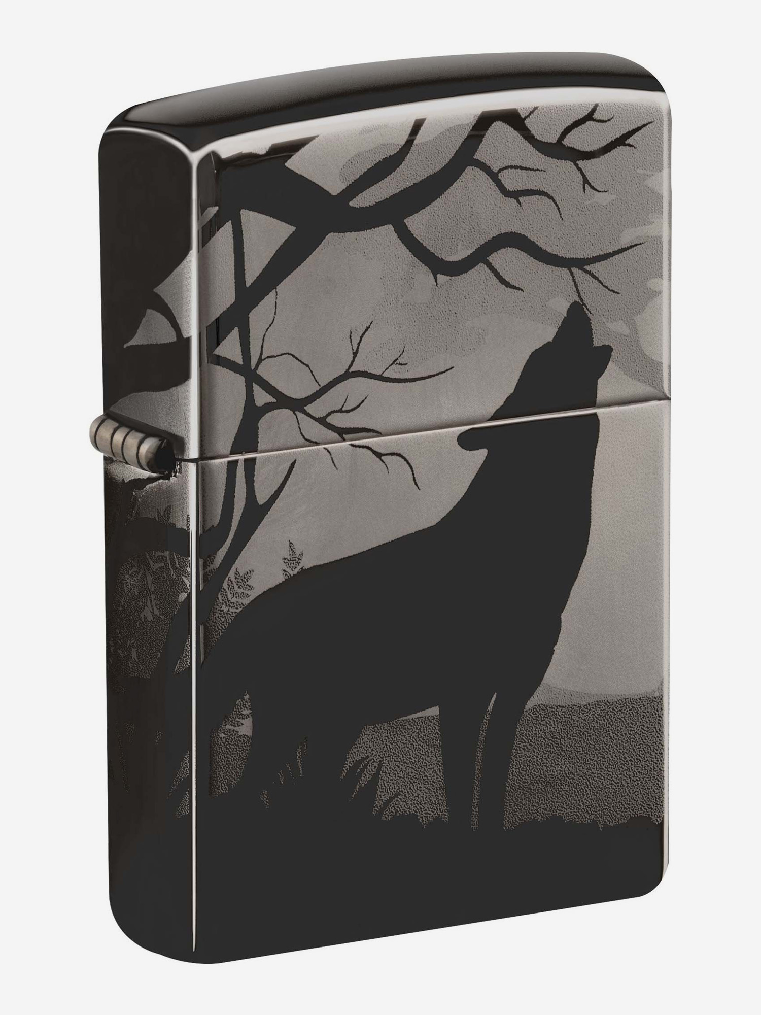 

Зажигалка бензиновая ZIPPO 49188 Wolves, Черный