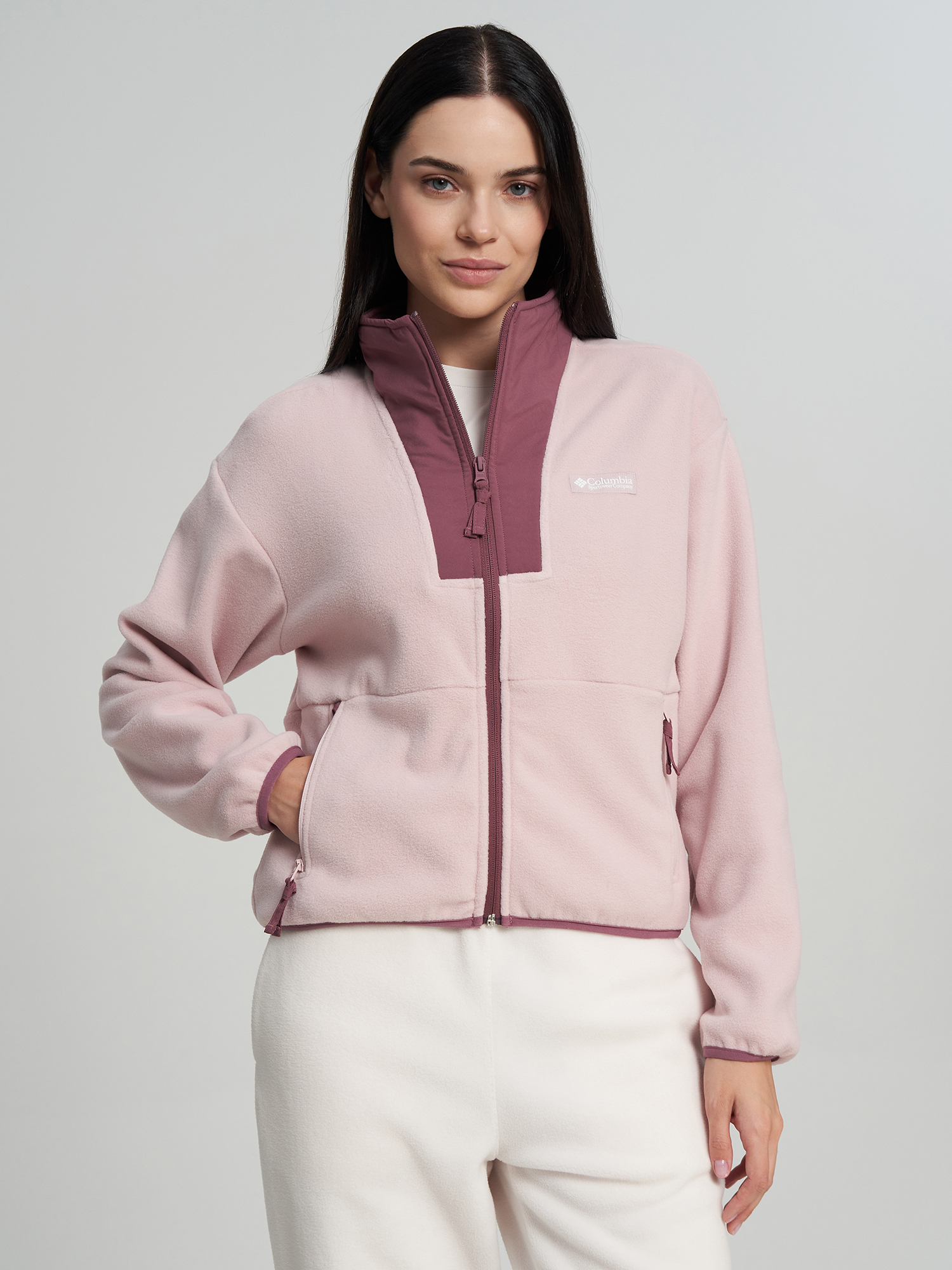 Толстовка женская Columbia Sequoia Grove II Full Zip, Розовый