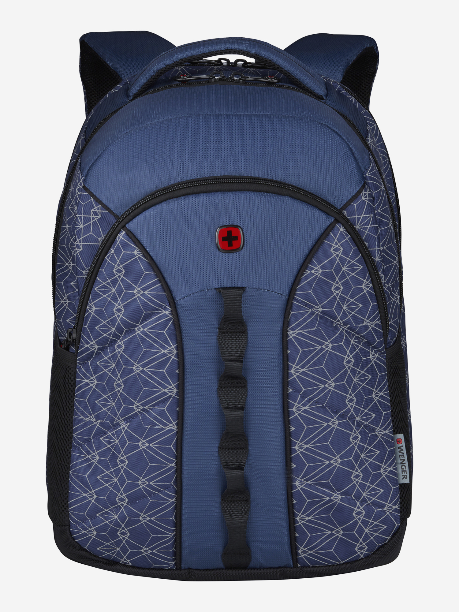 Изображение товара Рюкзак WENGER Sun 16'', синий со светоотражающим принтом, полиэстер, 35x27x47 см, 27 л