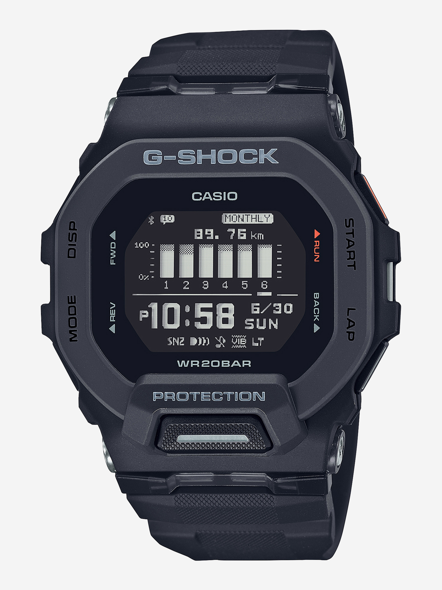 Изображение товара Наручные часы Casio G-SHOCK GBD-200-1E спортивные водонепроницаемые