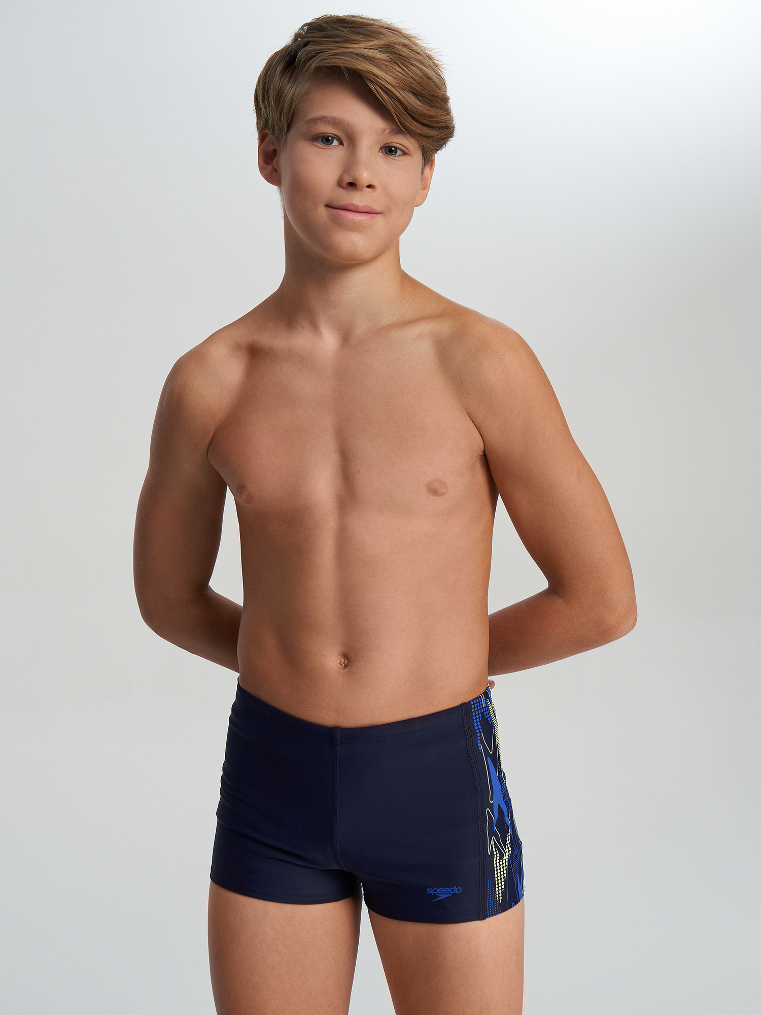 

Плавки-шорты для мальчиков Speedo Plastisol Placement Aquasht, Синий