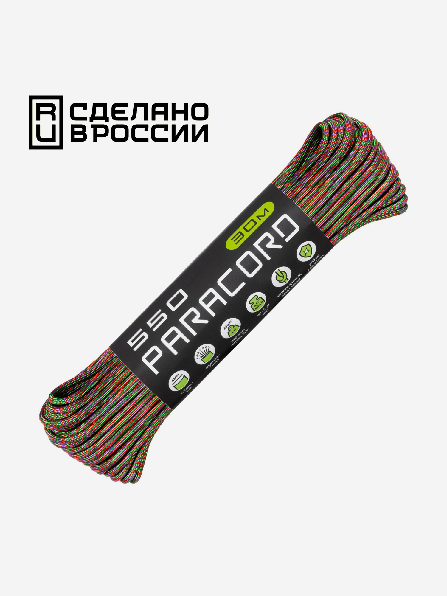 

Паракорд 550 CORD nylon 30м RUS (chameleon), Мультицвет