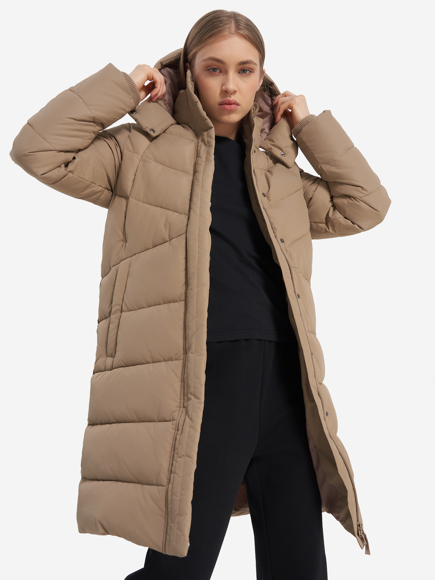 

Пальто утепленное женское Demix, Бежевый