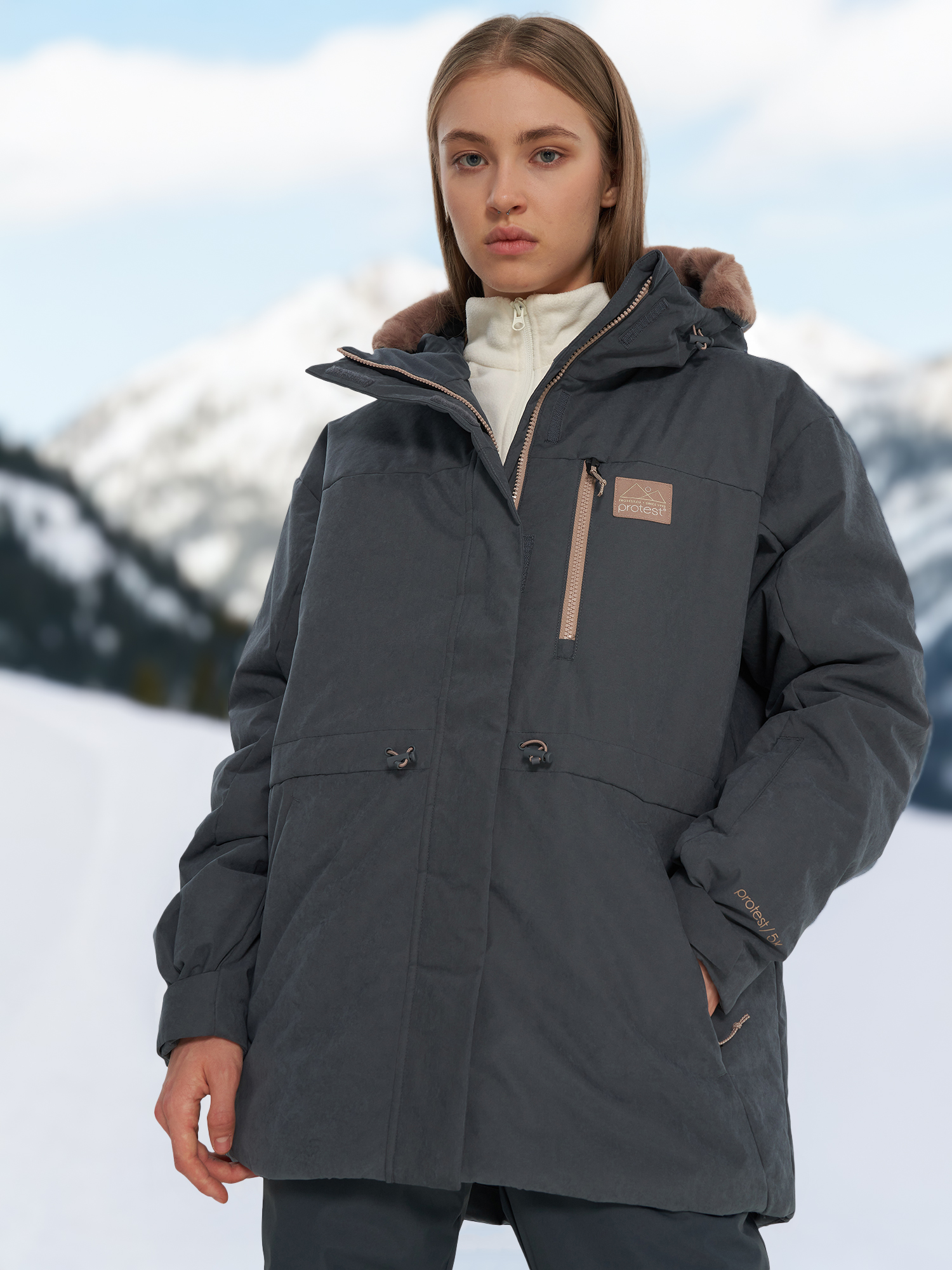 Куртка утепленная женская Protest, серый, арт. 138670PR0-93