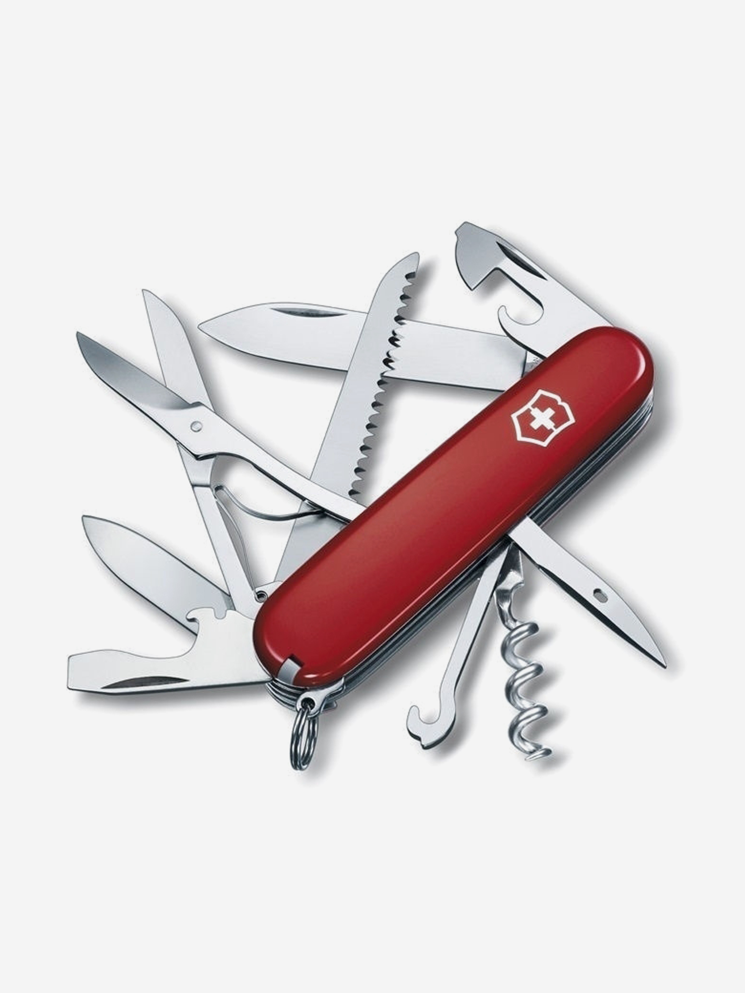 Нож складной Victorinox Huntsman, 91 мм, 15 функций, Красный нож складной victorinox super tinker 91 мм 14 функций красный