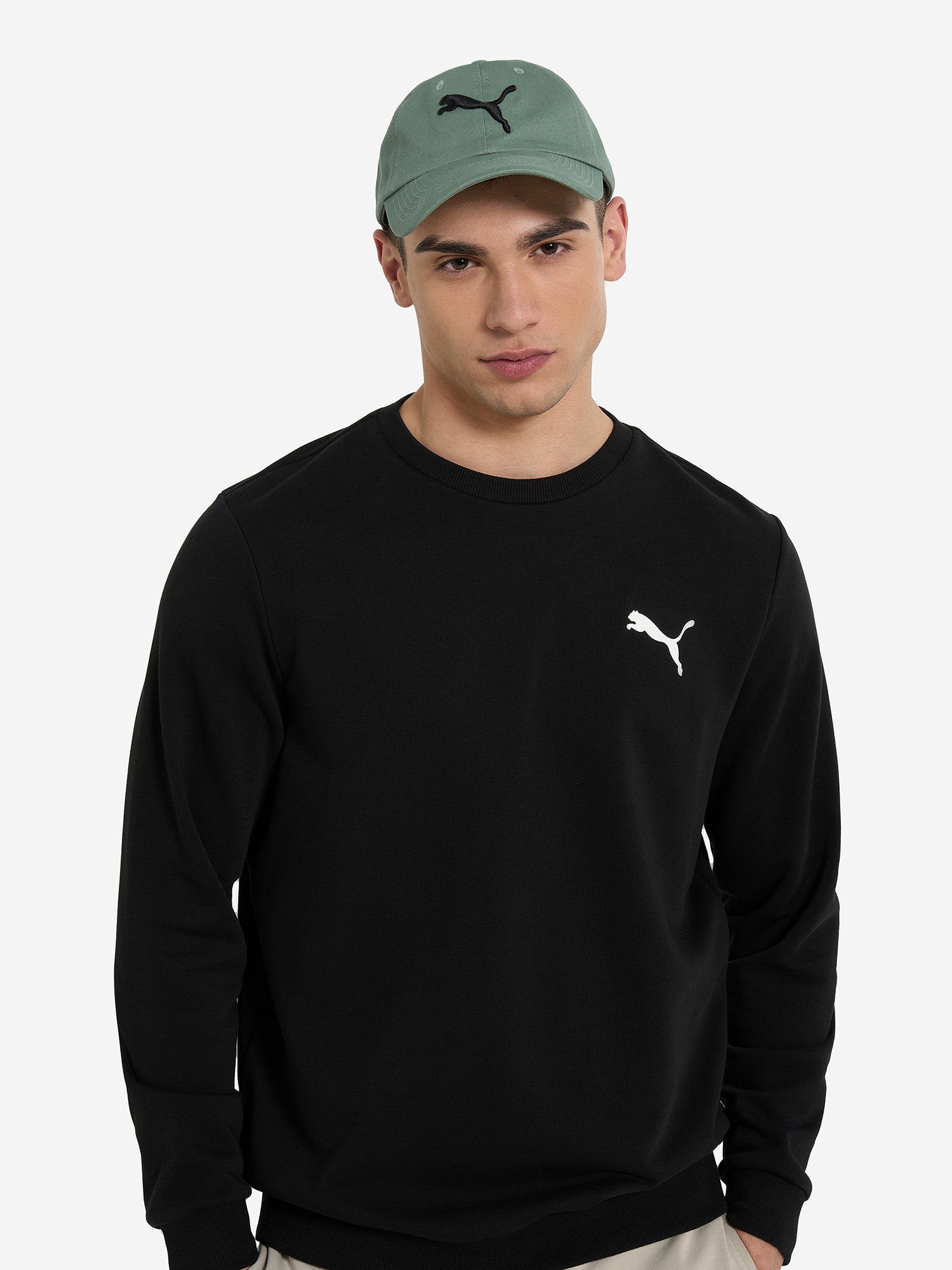 фото Бейсболка puma ess cat, зеленый