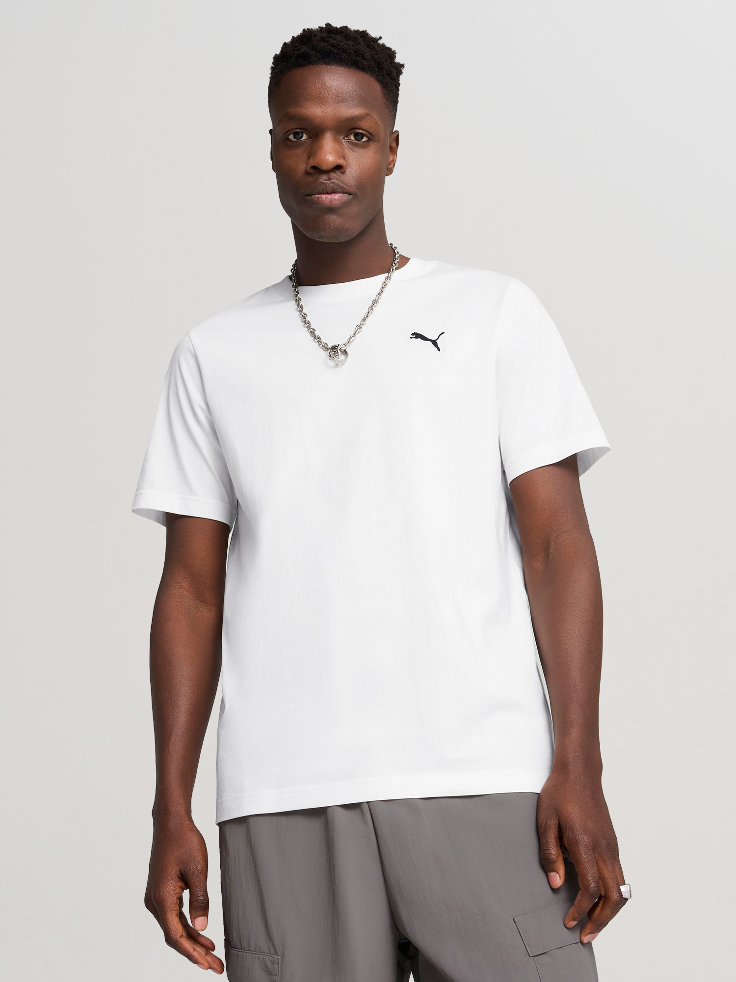 Изображение товара Мужская футболка PUMA Essentials Wardrobe с логотипом, натуральный хлопок