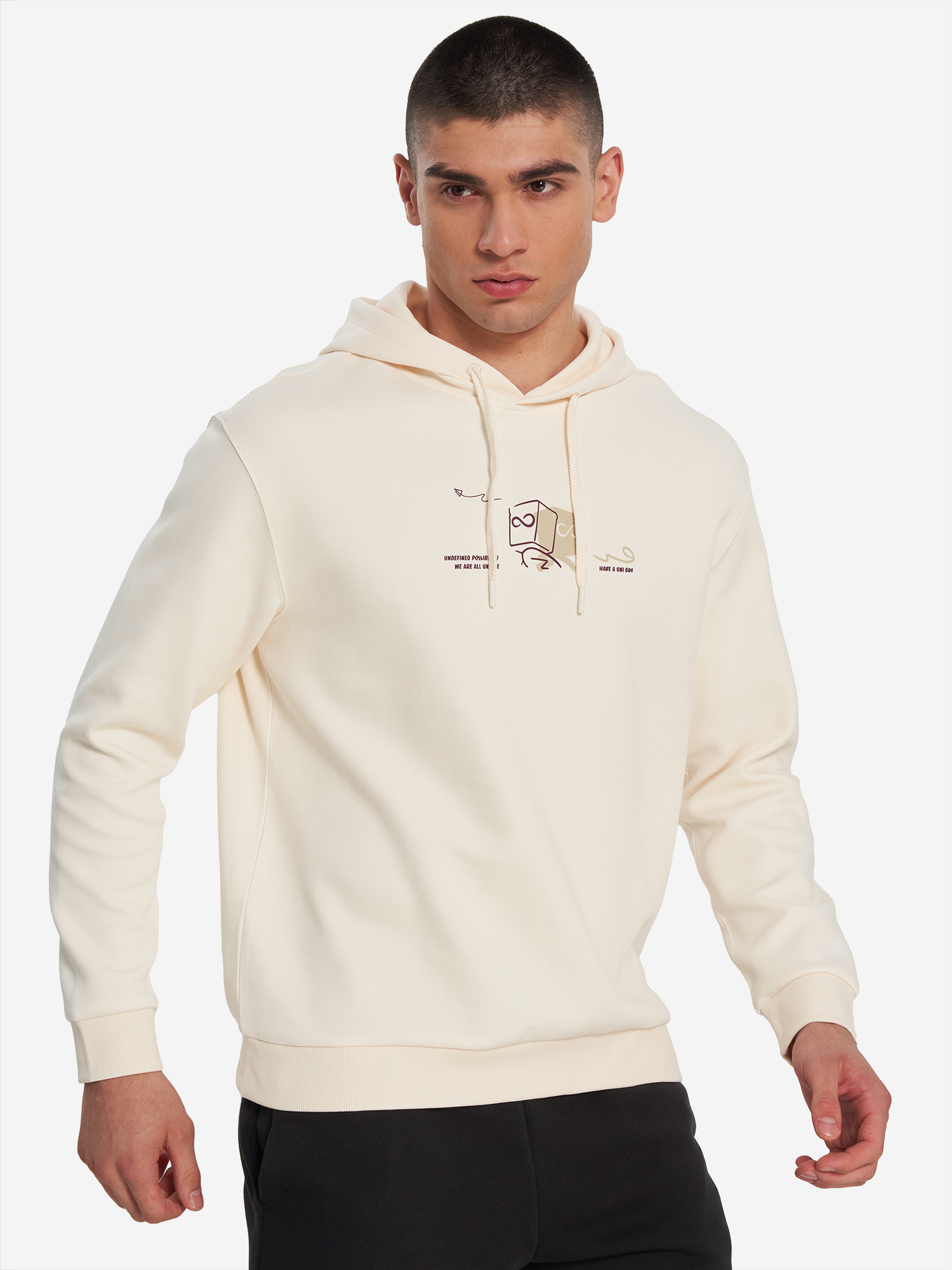 Худи мужское Erke, бежевый, арт. 28807