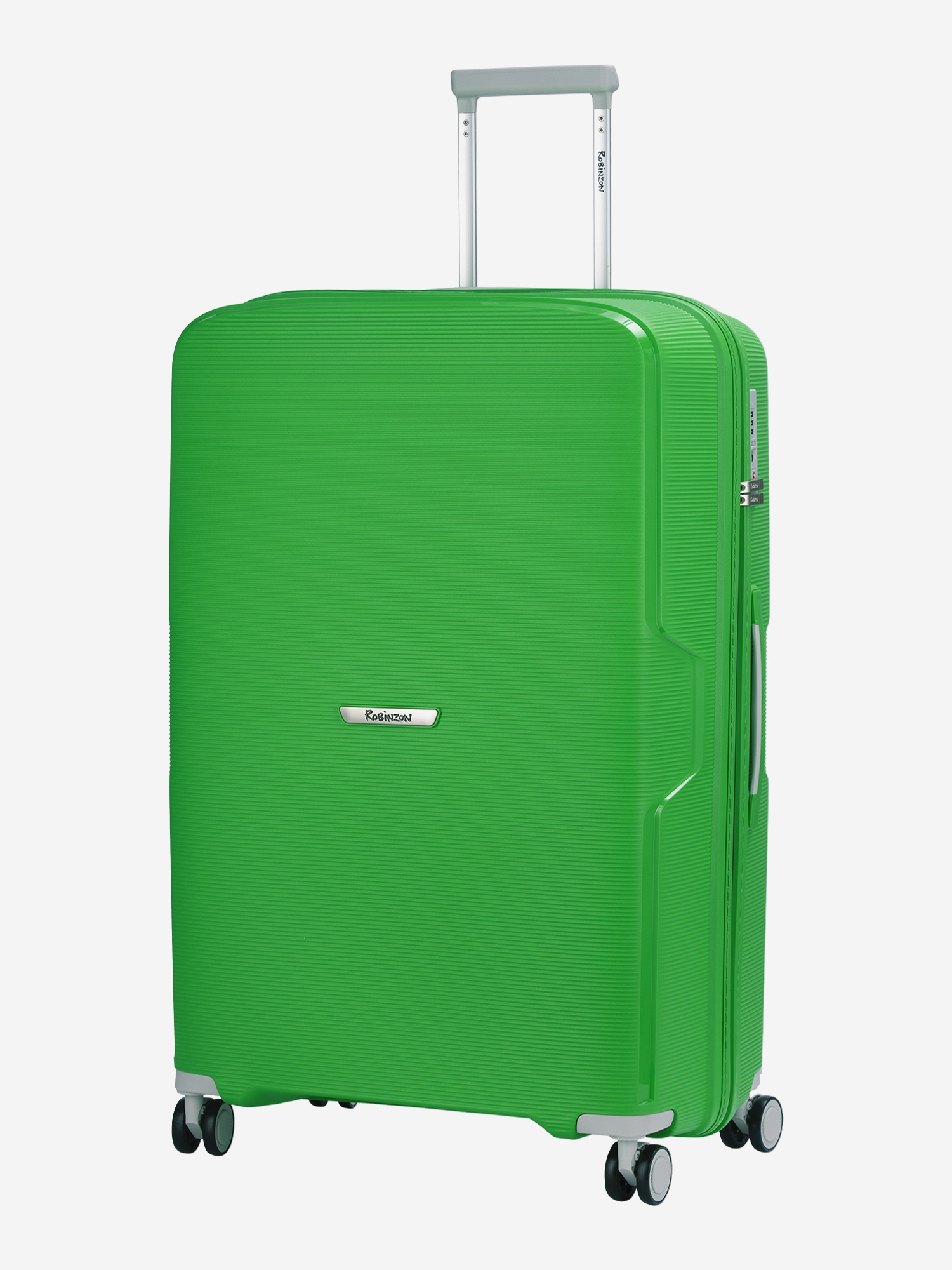 Изображение товара Чемодан Robinzon зеленого цвета с двумя отделениями 103 литра акционный