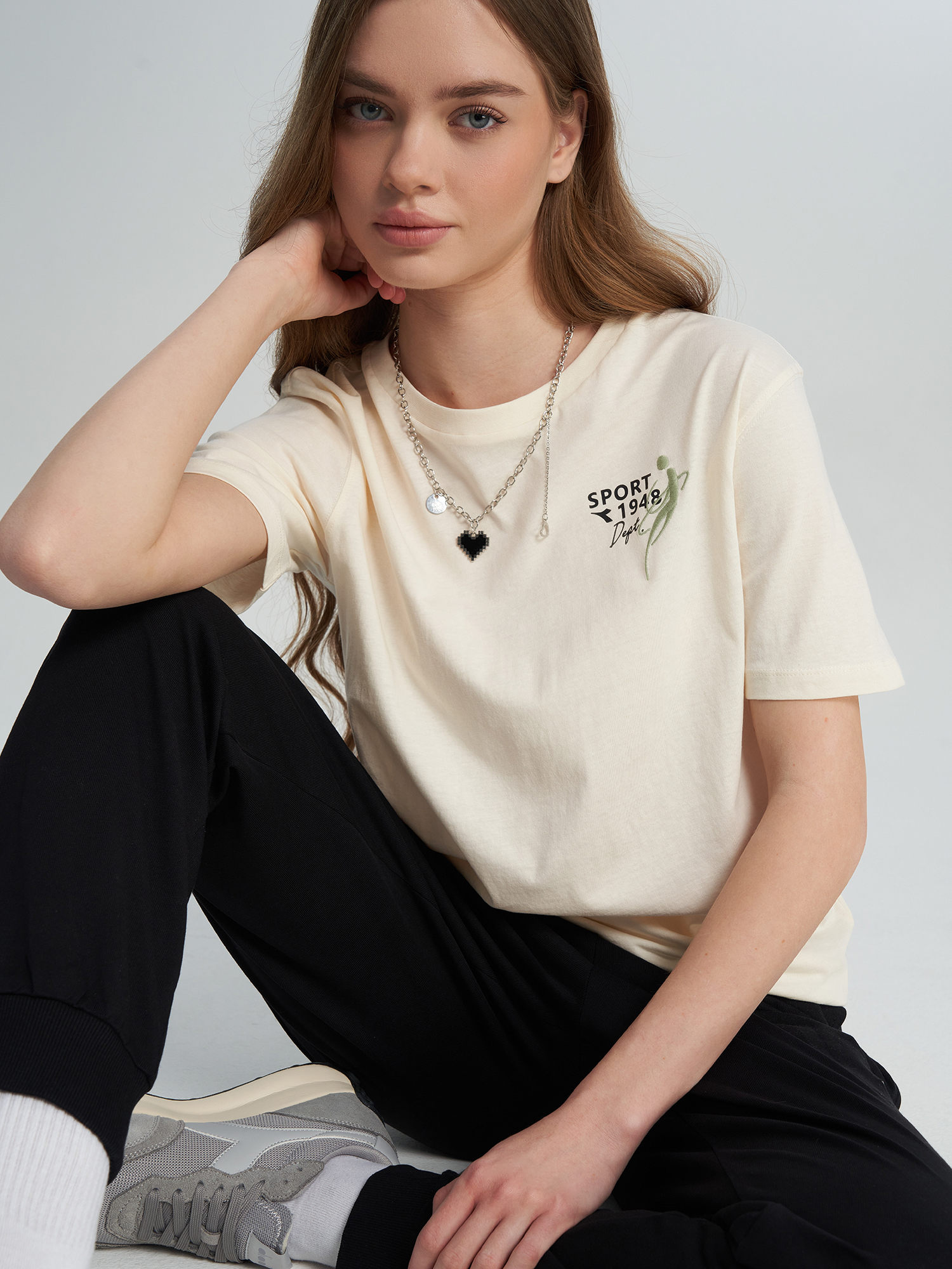 Изображение товара Футболка женская Diadora, Молочный